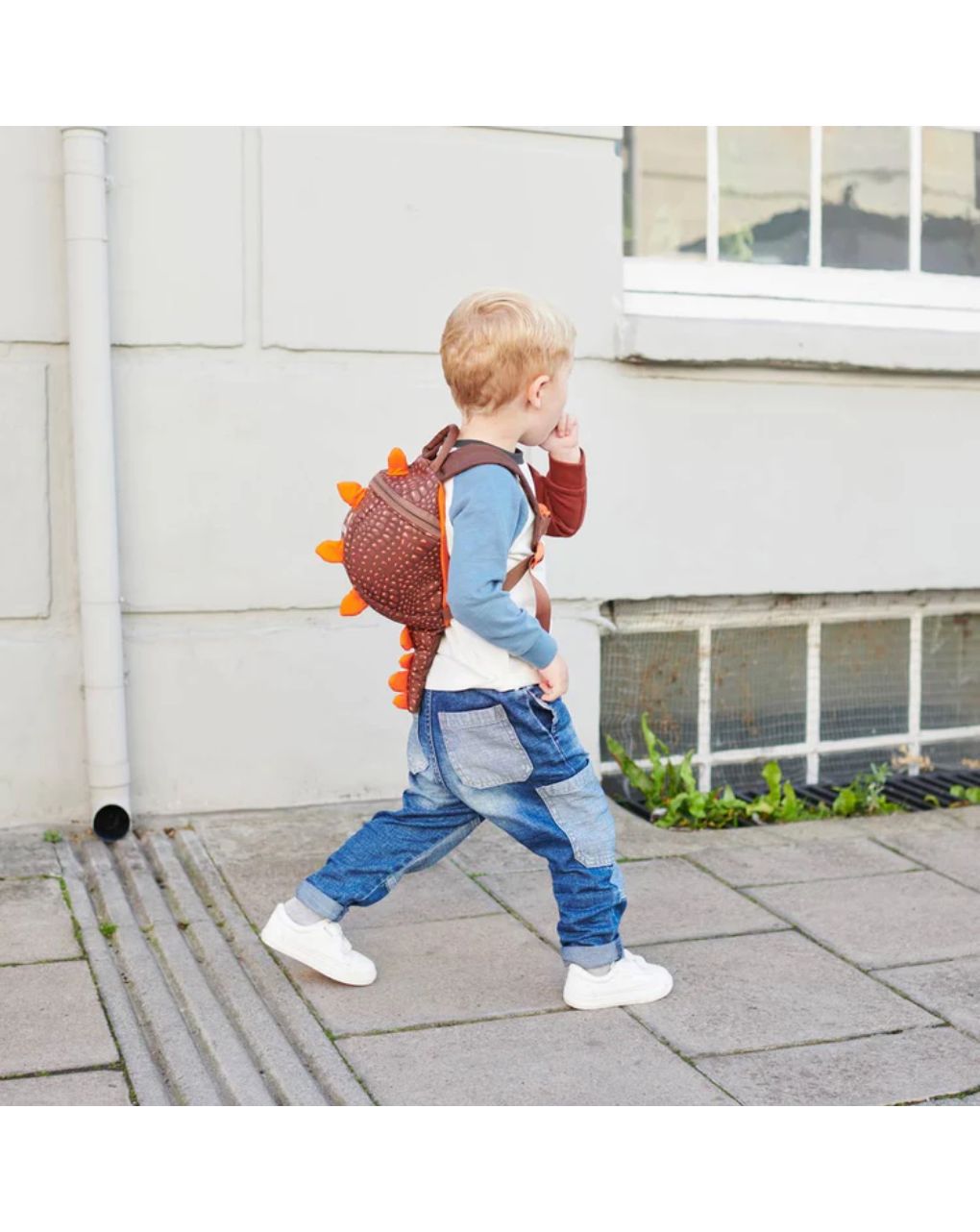 Littlelife παιδική τσάντα πλάτης με λουράκι ασφαλείας δεινόσαυρος  2lt  l10814 - Little Life