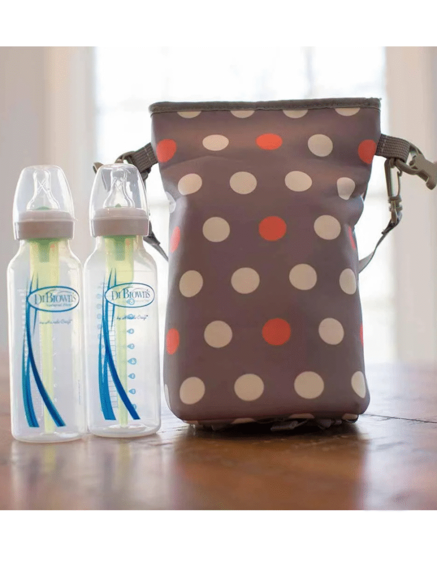 Dr. brown's ισοθερμική τσάντα μπιμπερό polka dot 112.70.1hc.238 - Dr Browns
