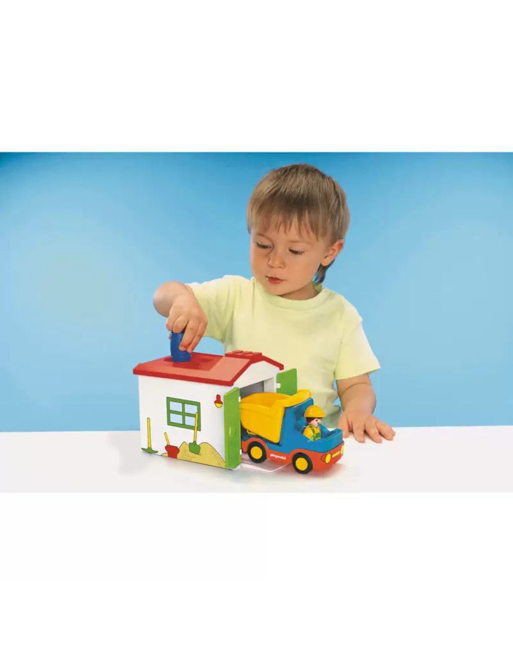 Playmobil 1.2.3 φορτηγό με γκαράζ 70184 - Playmobil