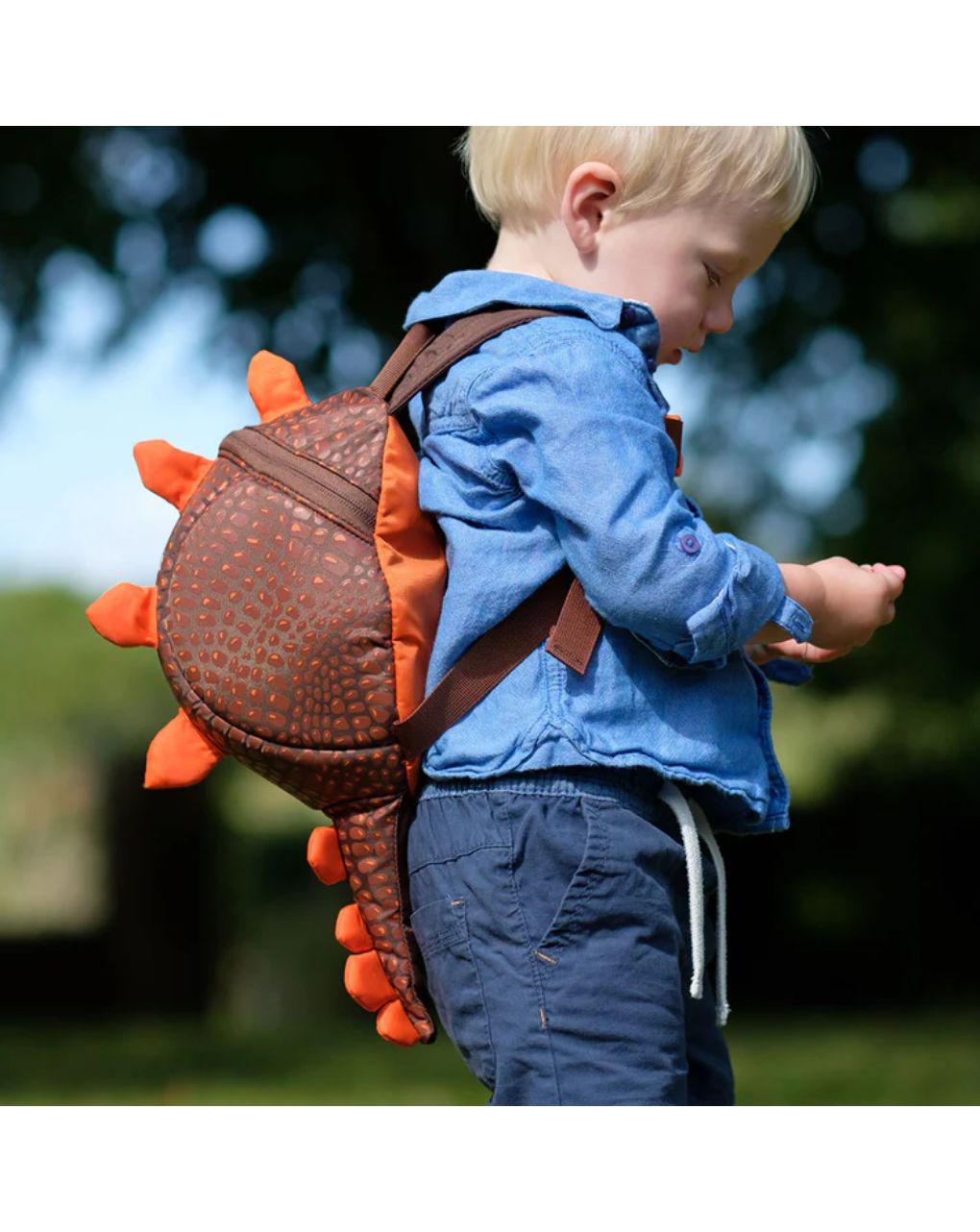 Littlelife παιδική τσάντα πλάτης με λουράκι ασφαλείας δεινόσαυρος  2lt  l10814 - Little Life