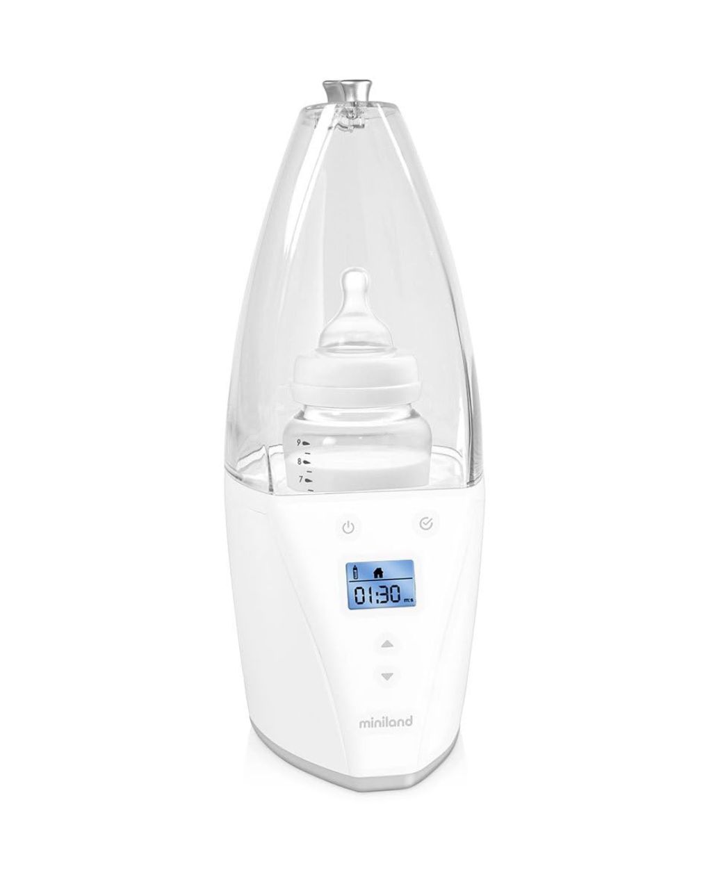 Miniland θερμαντήρας μπιμπερό warmy advanced silver ml89150