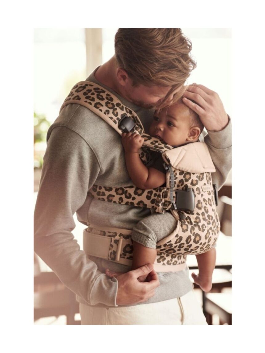 Babybjorn - μάρσιπος one cotton, beige leopard - Baby Bjorn