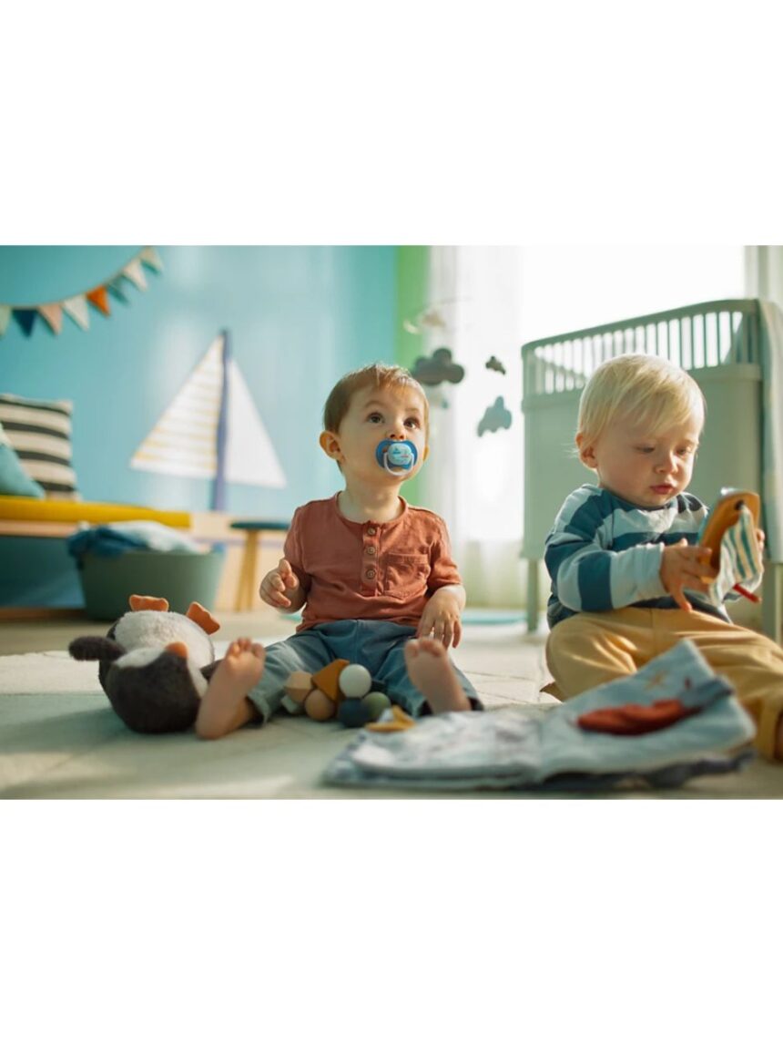 Philips avent πιπίλα ultra air 2τμχ i love papa μπλε 6-18m, scf080/02 - Philips Avent