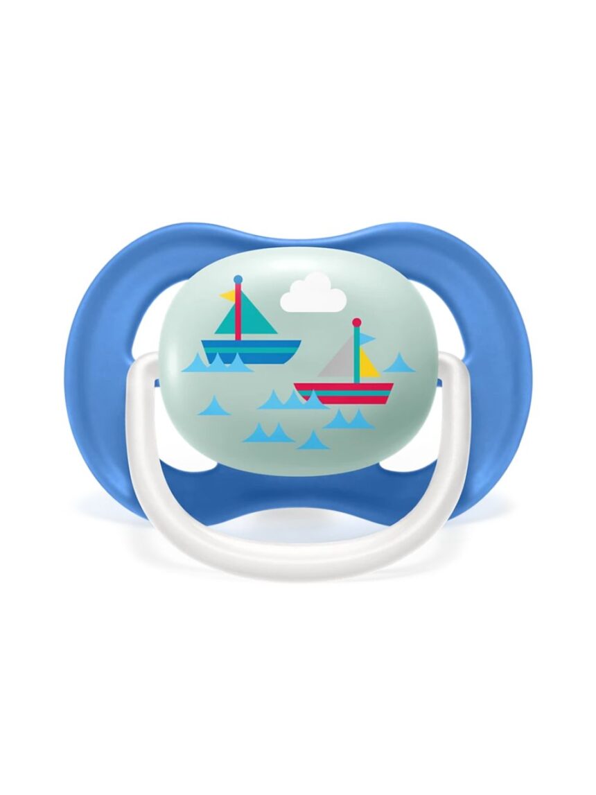 Philips avent πιπίλα ultra air 2τμχ i love papa μπλε 6-18m, scf080/02 - Philips Avent