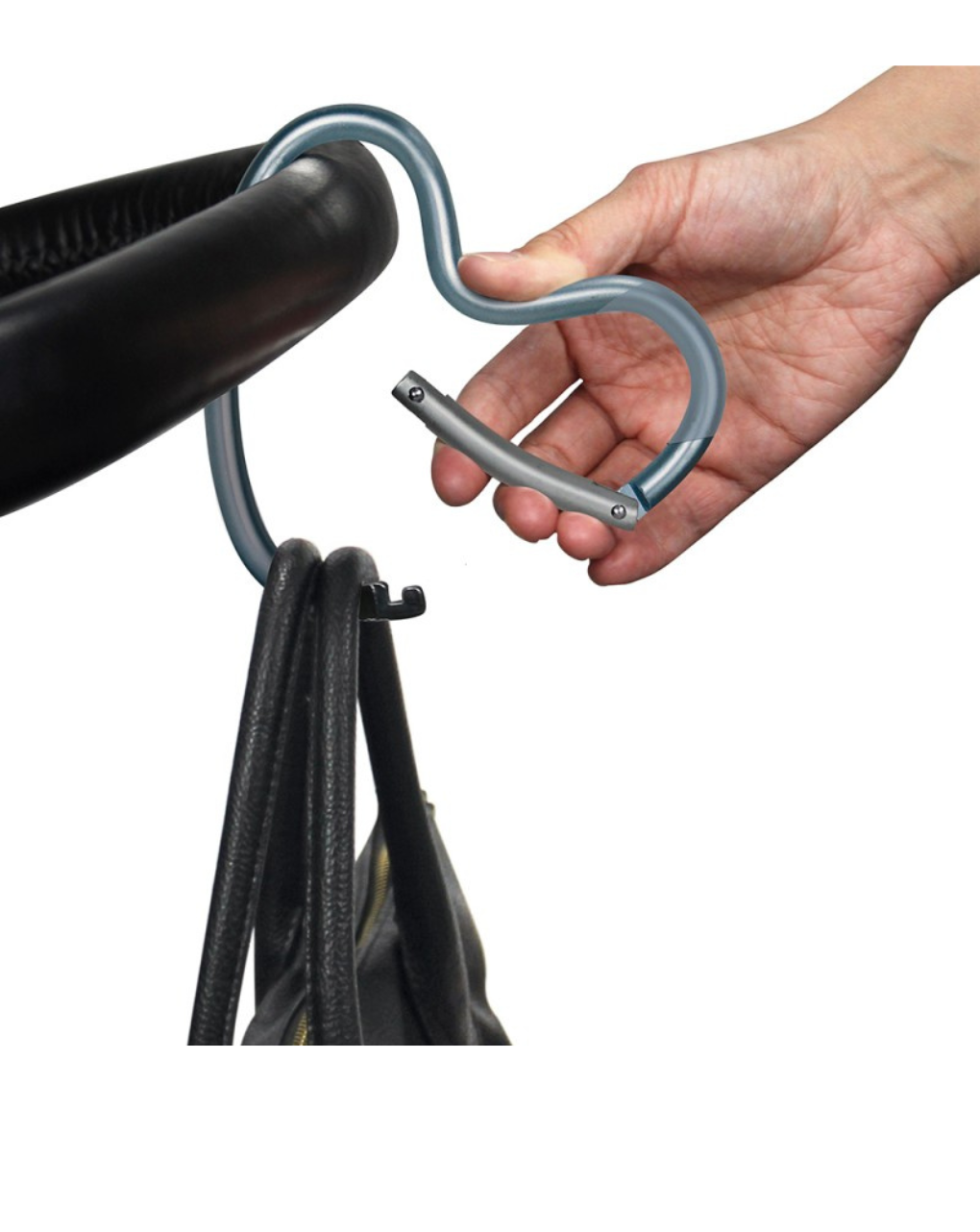 Dooky γάντζος καροτσιού καρδιά matt silver 14 x 12 εκ. - Dooky