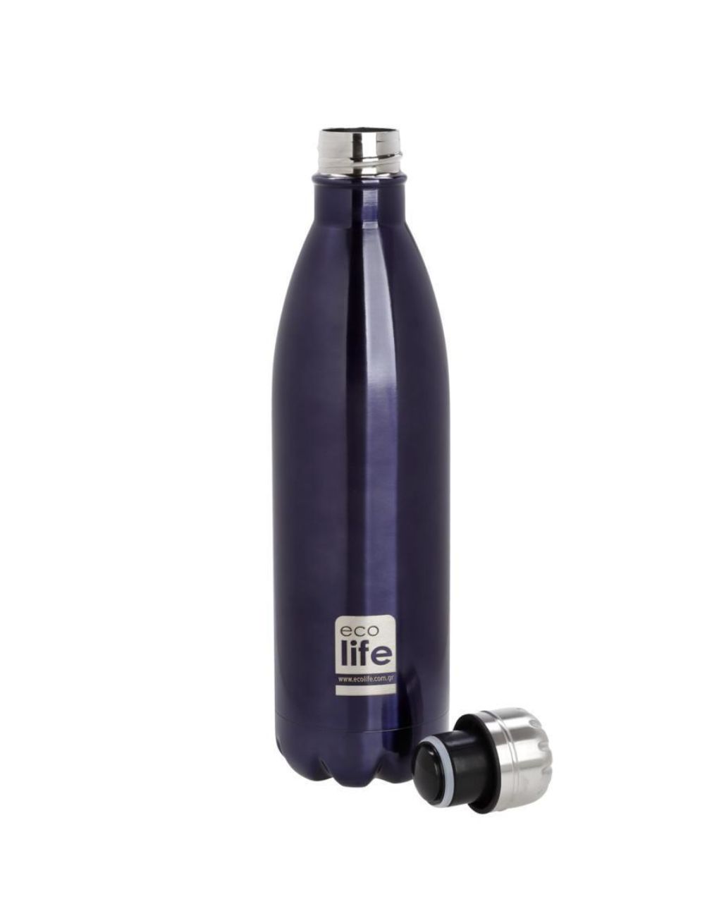 Ecolife μεταλλικός θερμός 750ml μωβ - Ecolife