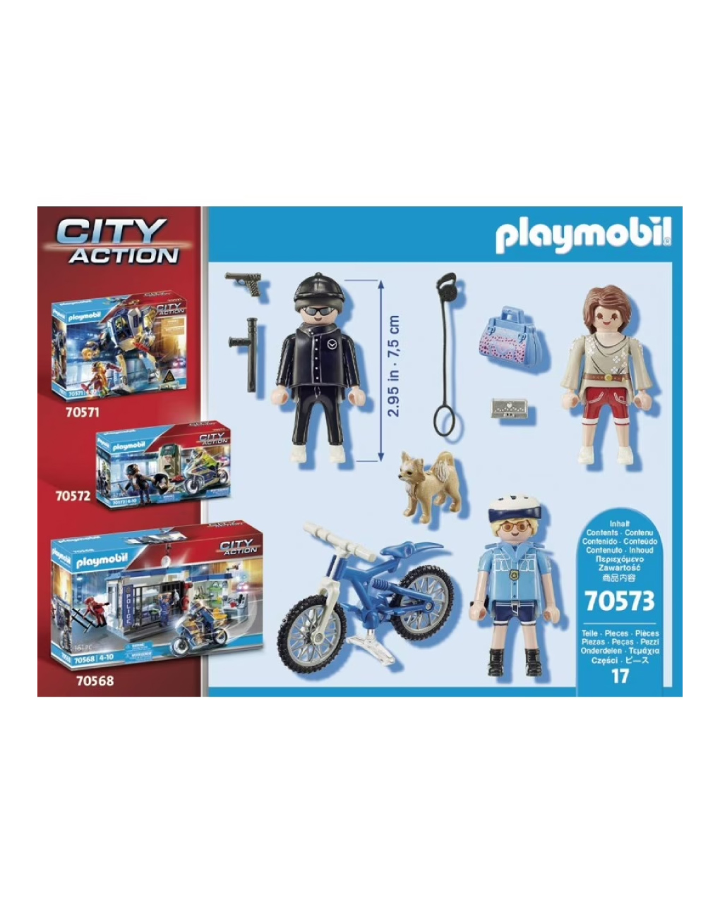 Playmobil city action αστυνομικός με ποδήλατο και πορτοφολάς 70573 - Playmobil, Playmobil City Action