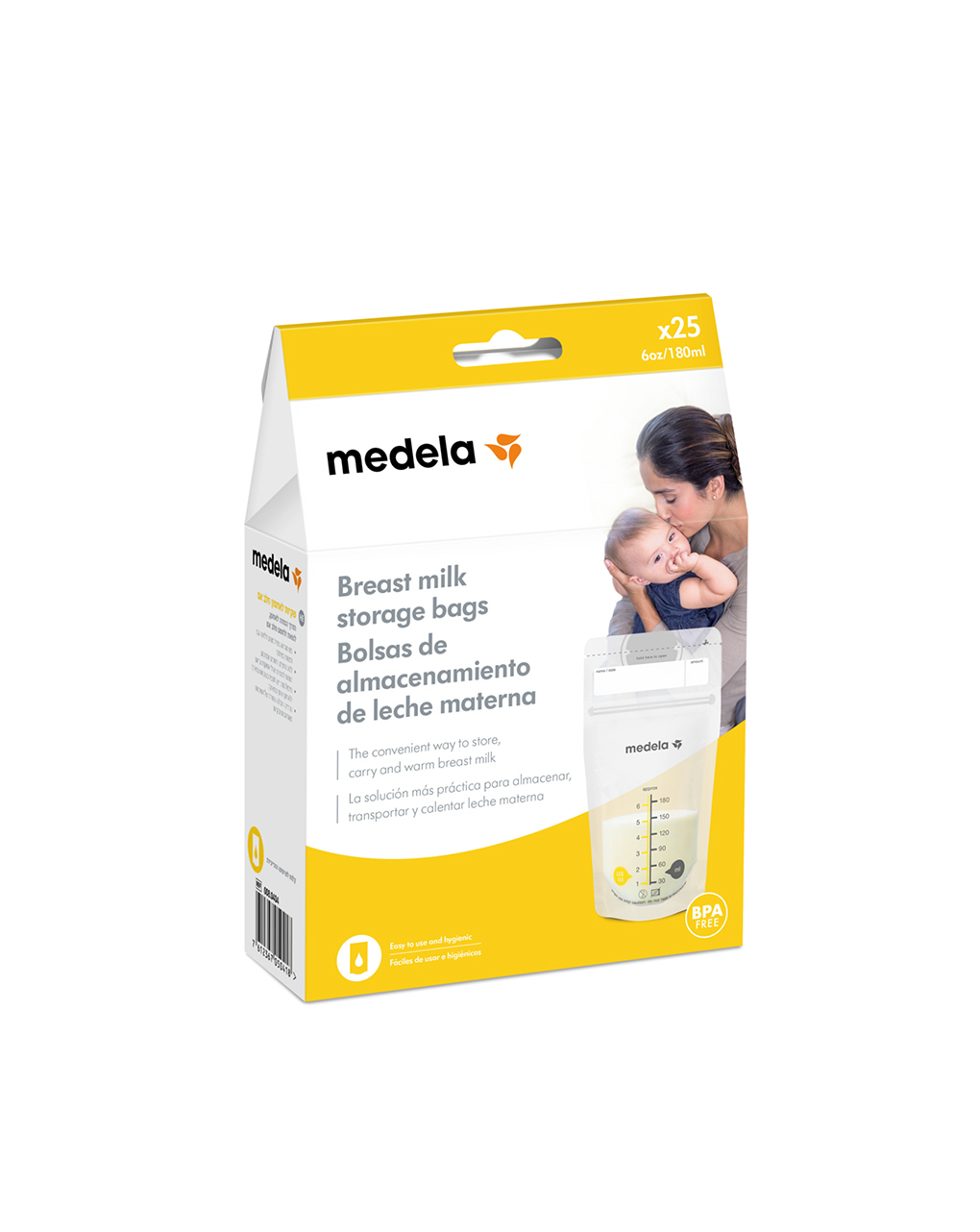 Medela breast milk storage bags σακουλάκια φύλαξης μητρικού γάλακτος, 25 τεμ. 180ml