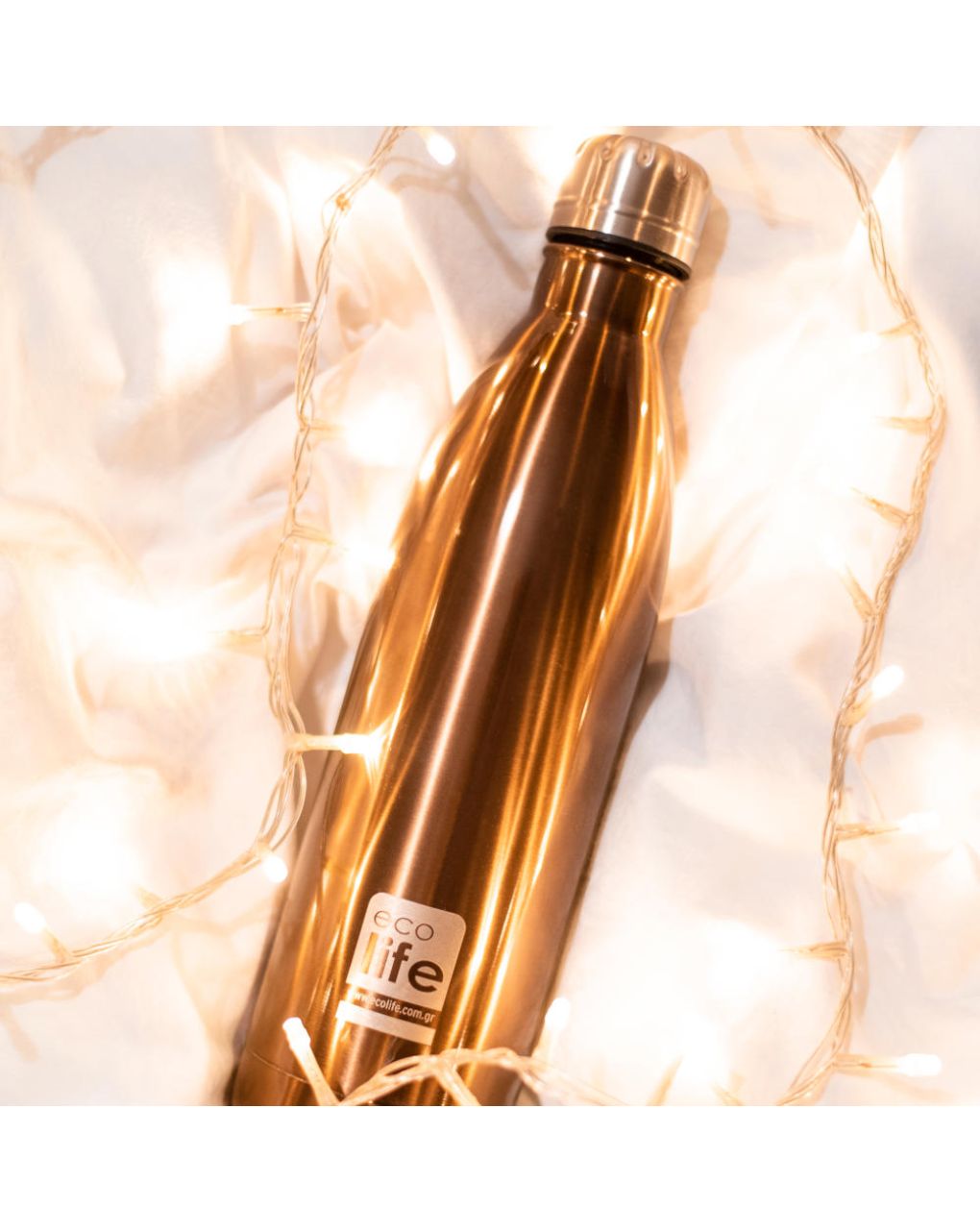 Ecolife μεταλλικός θερμός 750ml bronze 33-bo-3003 - Ecolife