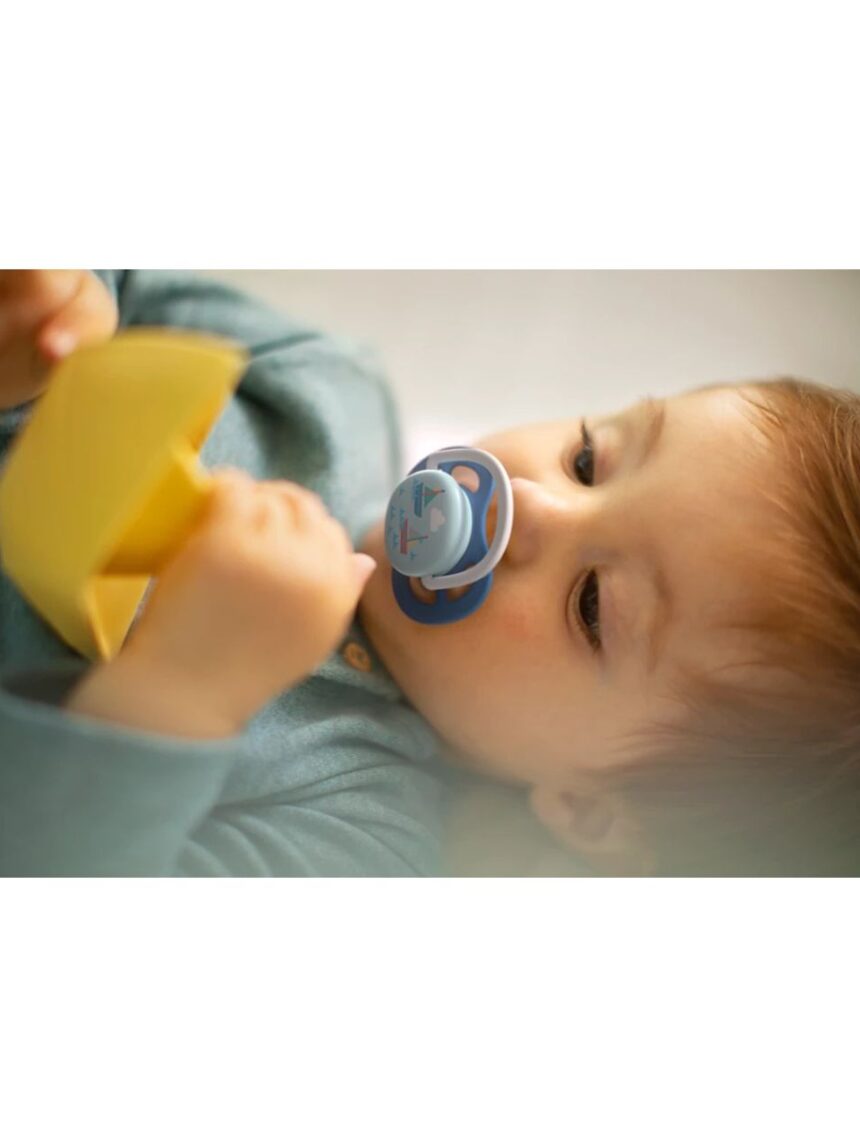 Philips avent πιπίλα ultra air 2τμχ i love papa μπλε 6-18m, scf080/02 - Philips Avent