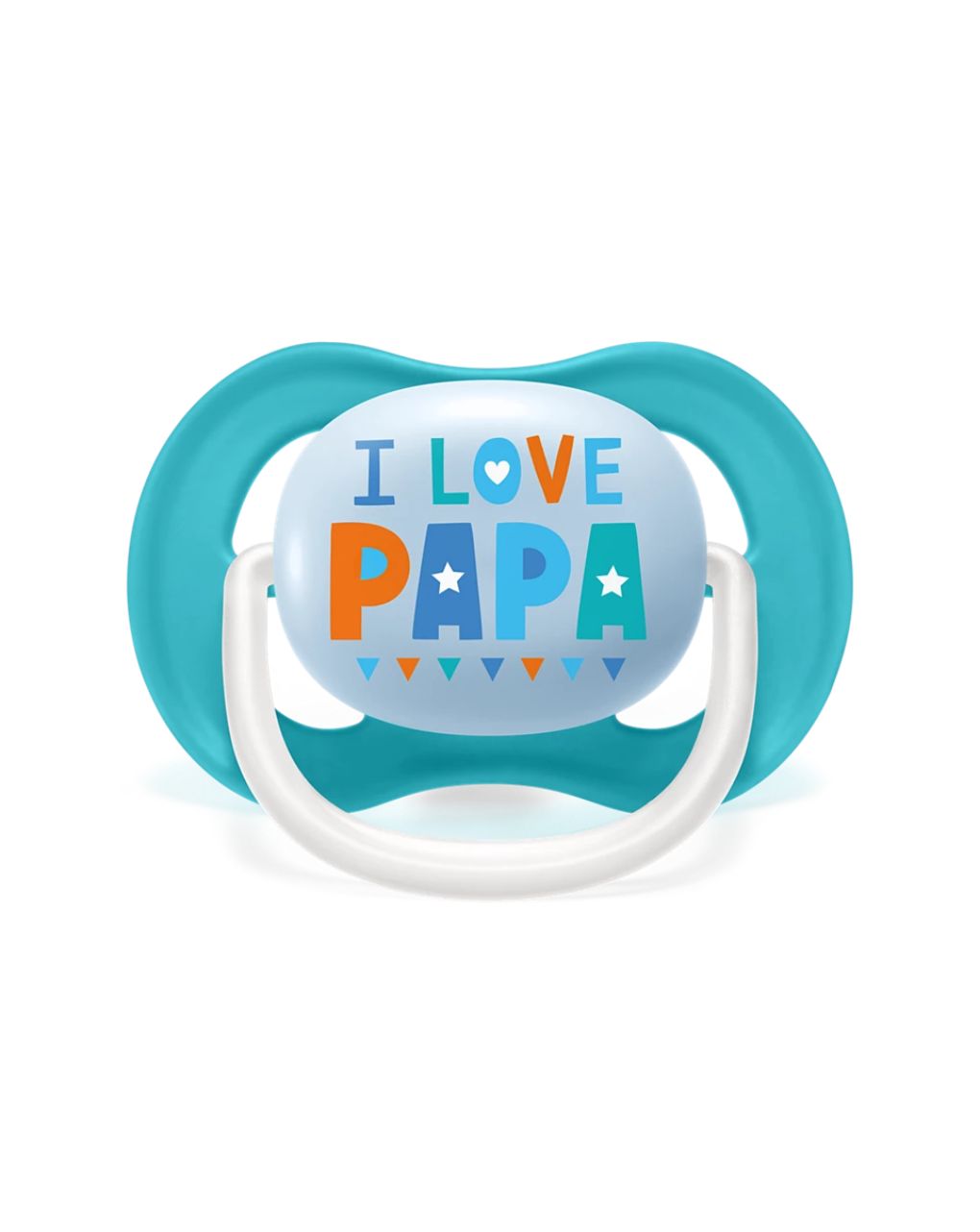 Philips avent πιπίλα ultra air 2τμχ i love papa μπλε 6-18m, scf080/02 - Philips Avent