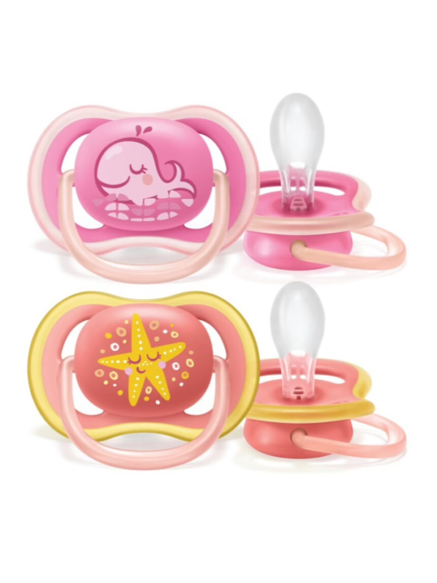 Avent πιπίλες ultra air pacifier με αστερία 6-18μ, σετ των 2 - Philips Avent