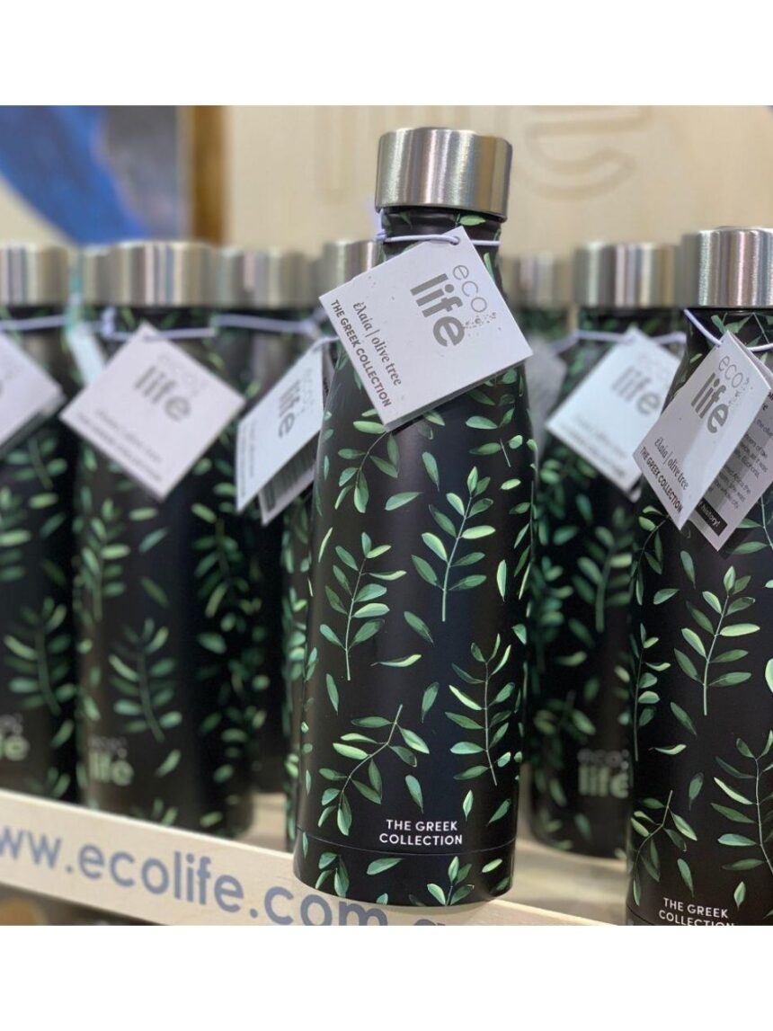 Ecolife μεταλλικός θερμός 500ml olive 33-bo-3017 - Ecolife