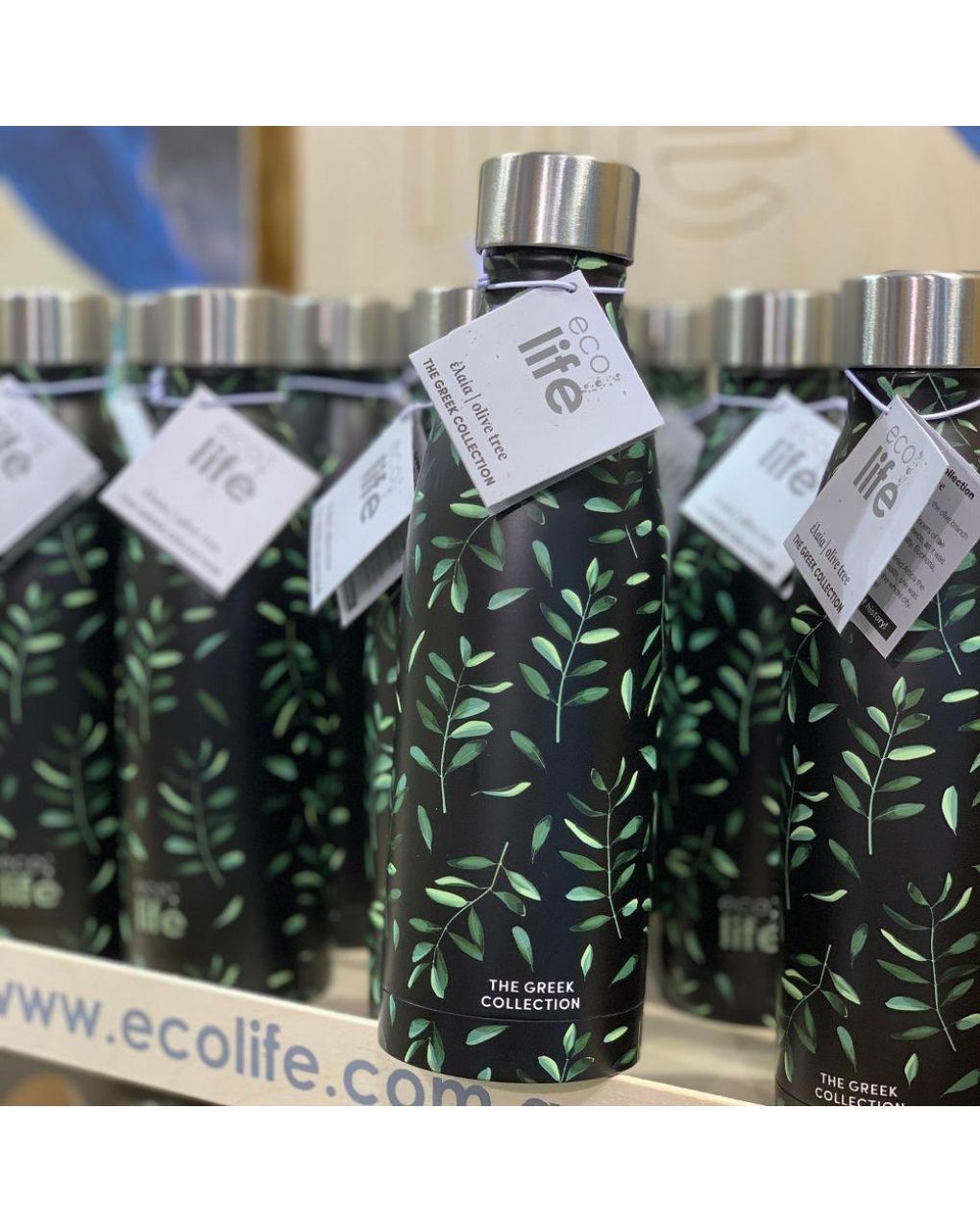 Ecolife μεταλλικός θερμός 500ml olive 33-bo-3017 - Ecolife