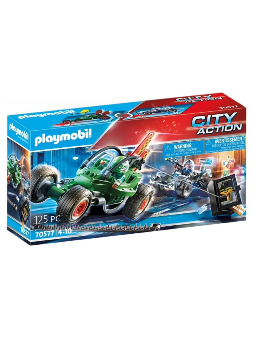 Playmobil city action αστυνομική καταδίωξη go-kart 70577 - Playmobil, Playmobil City Action