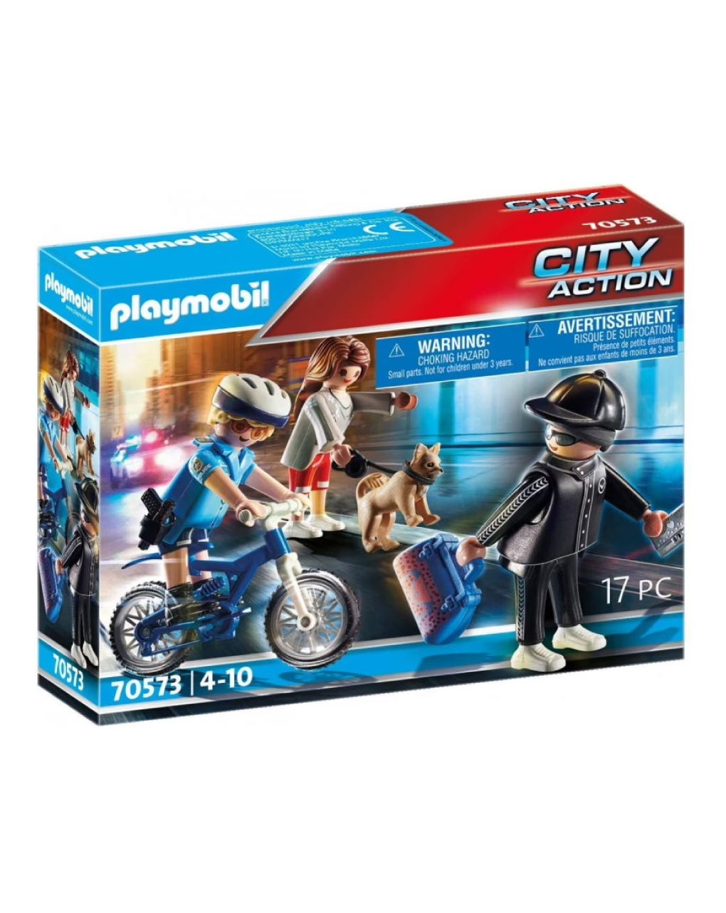 Playmobil city action αστυνομικός με ποδήλατο και πορτοφολάς 70573 - Playmobil, Playmobil City Action