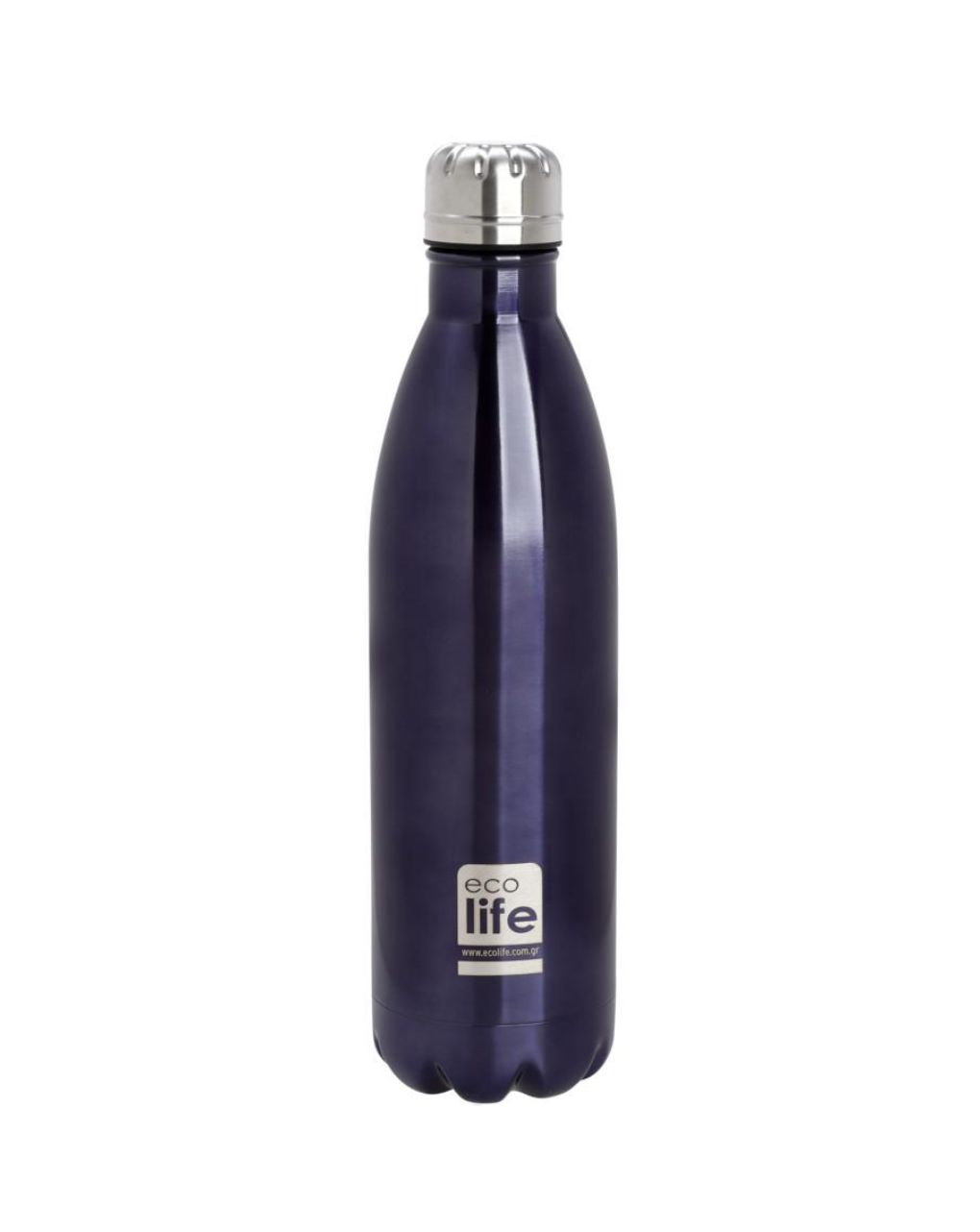 Ecolife μεταλλικός θερμός 750ml μωβ - Ecolife