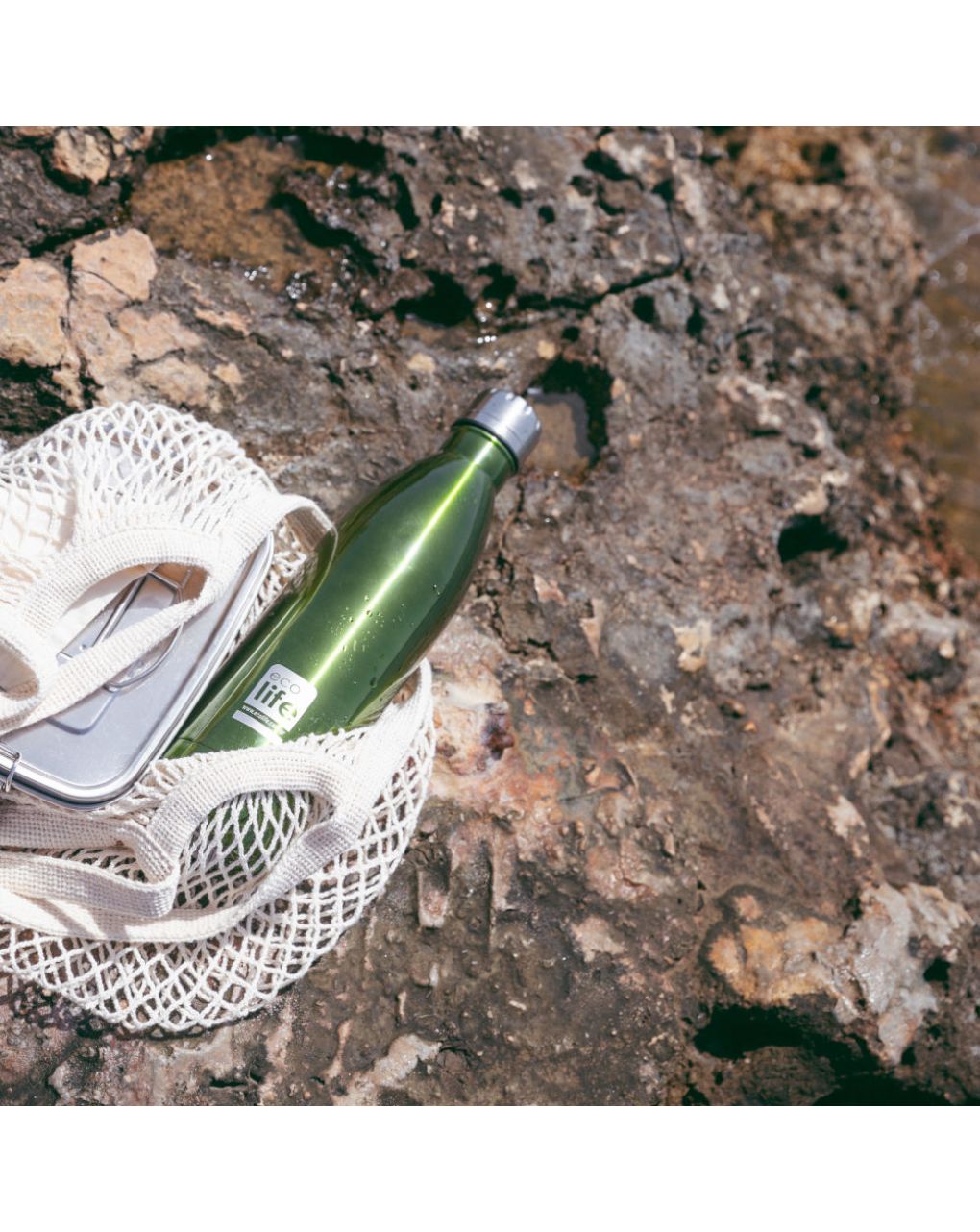 Ecolife μεταλλικός θερμός 750ml green 33-bo-3001 - Ecolife