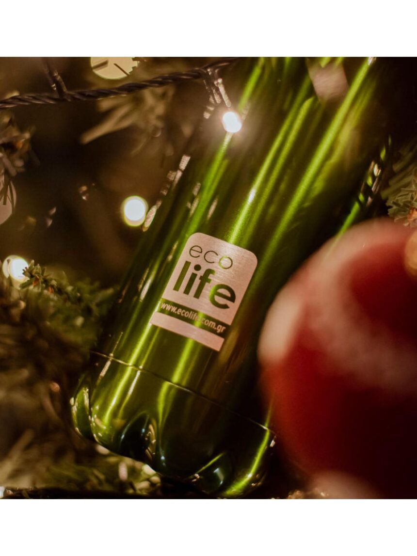 Ecolife μεταλλικός θερμός 750ml πράσινος 33-bo-3001 - Ecolife