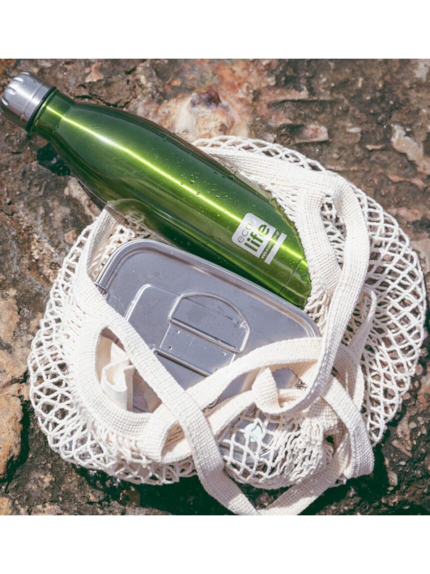 Ecolife μεταλλικός θερμός 750ml πράσινος 33-bo-3001 - Ecolife