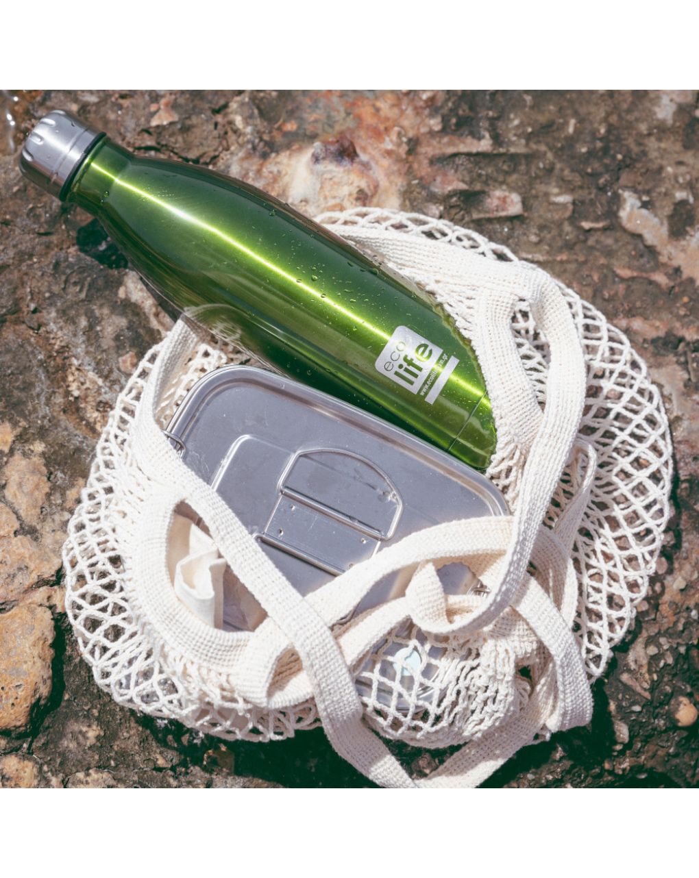 Ecolife μεταλλικός θερμός 750ml green 33-bo-3001 - Ecolife