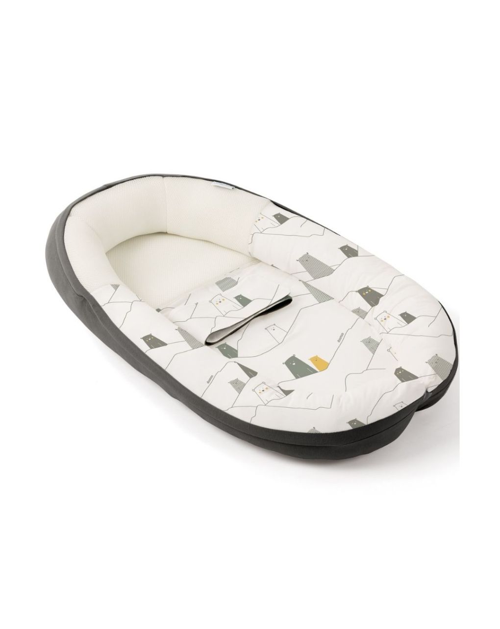 Doomoo βρεφική φωλιά cocoon bear grey dmcobg - Doomoo