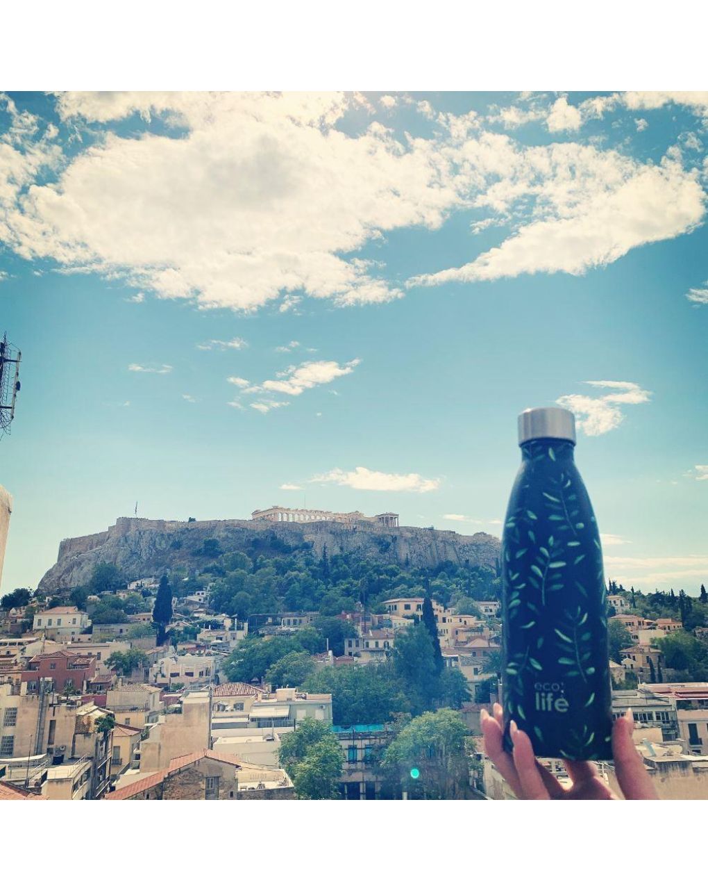 Ecolife μεταλλικός θερμός 500ml olive 33-bo-3017 - Ecolife