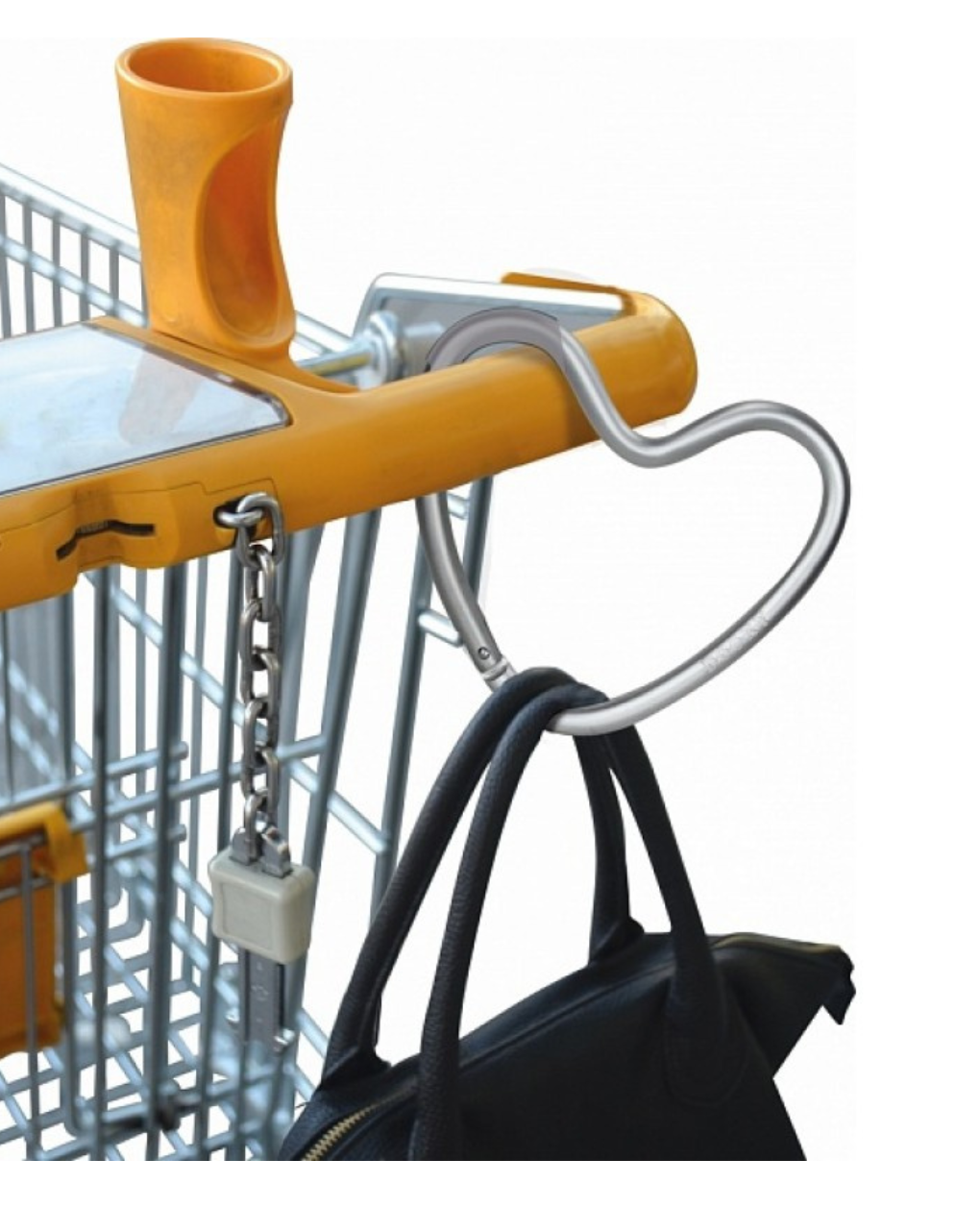 Dooky γάντζος καροτσιού καρδιά matt silver 14 x 12 εκ. - Dooky