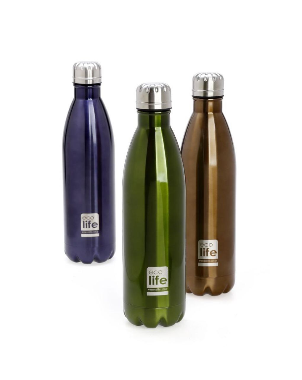 Ecolife μεταλλικός θερμός 750ml μωβ - Ecolife