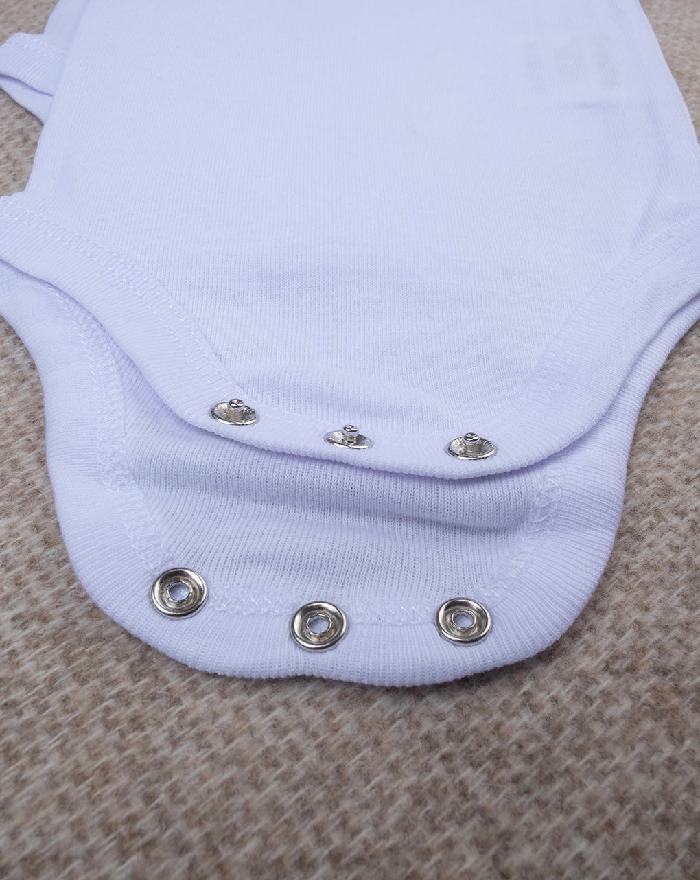 κορμάκι λευκό με αμερικάνικη λαιμόκοψη πακέτο x5 unisex - Prénatal