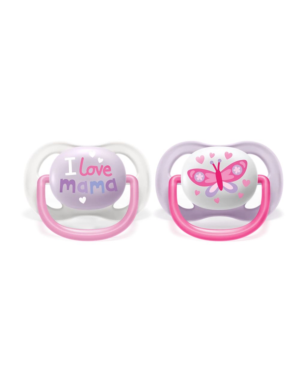 Philips avent πιπίλα ultra air 2τμχ i love mama 0-6m, scf080/02 - Philips Avent