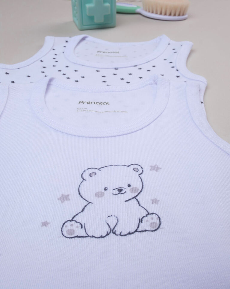 βρεφικά κορμάκια αμάνικα με αστεράκια πακέτο x2 για αγόρι - Prénatal