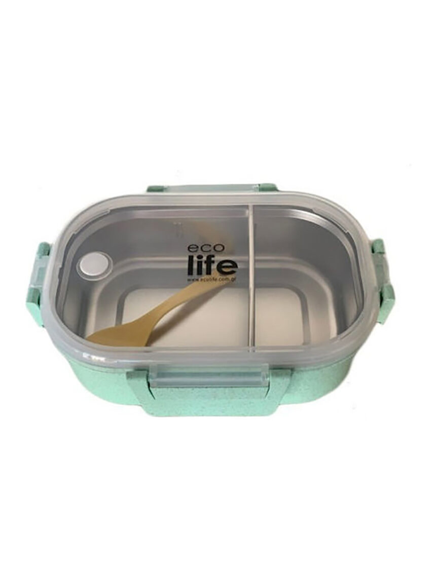 Ecolife φαγητοδοχείο ανοξείδωτο 900ml light green - Ecolife