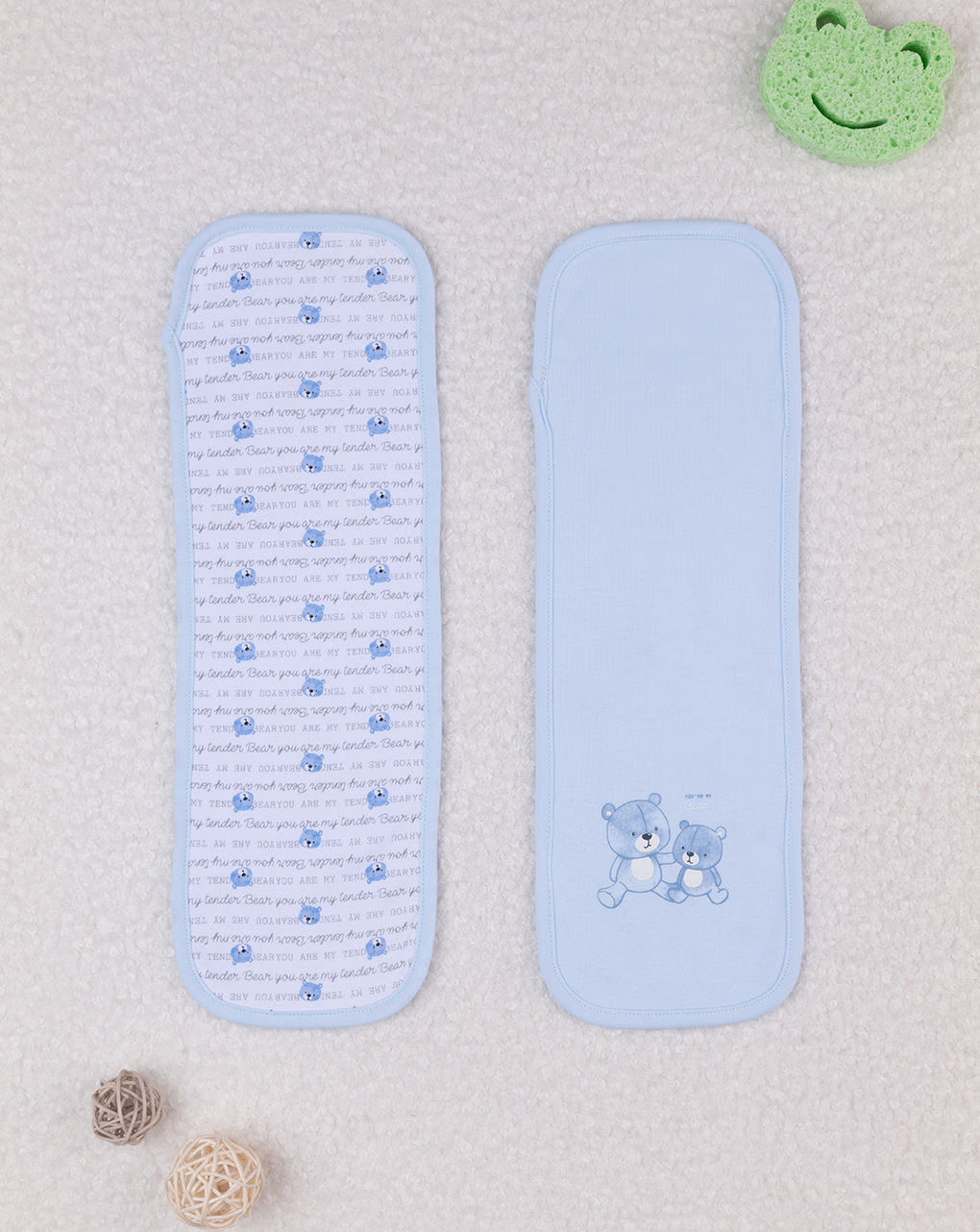 βρεφικές λαβέτες ώμου πακέτο x2 τμχ για αγόρι - Prénatal