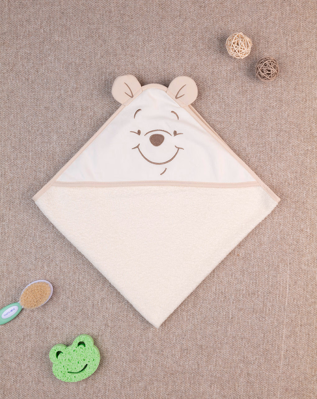 βρεφική μπουρνουζοπετσέτα winnie the pooh για αγόρι - Prénatal