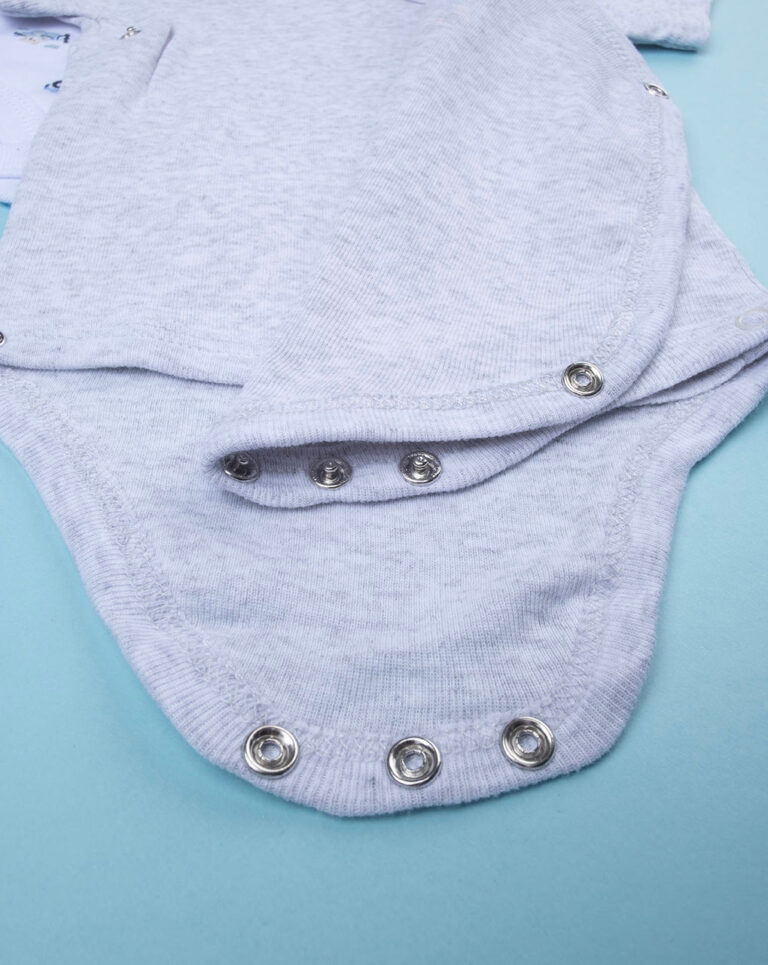 βρεφικά κορμάκια κοντομάνικα με αρκουδάκια x2 για αγόρι - Prénatal