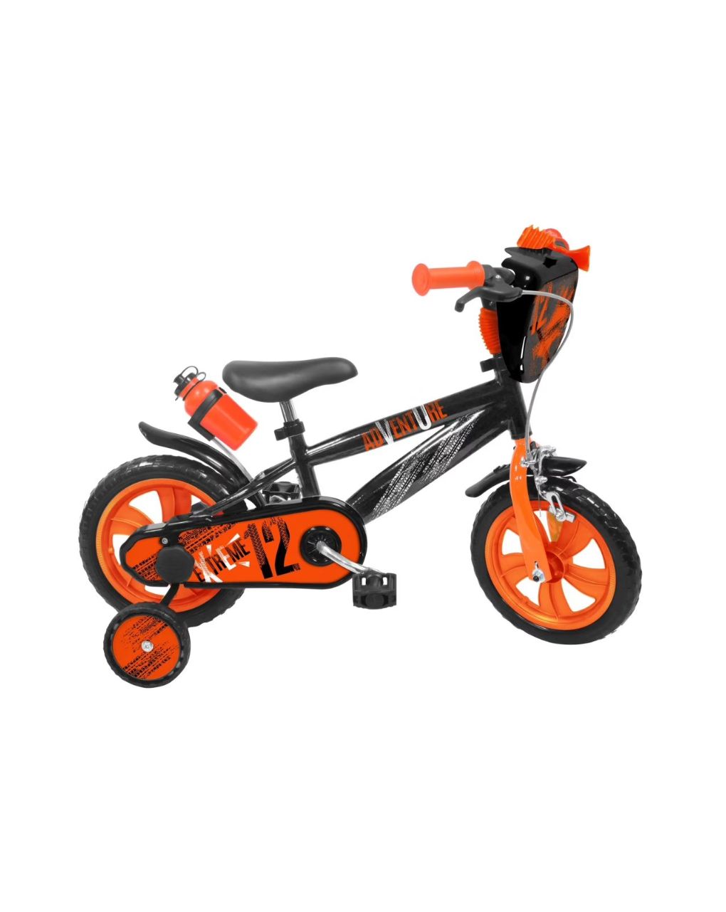 Sun & sport - ποδήλατο 12″ adventure πορτοκαλί-μαύρο
