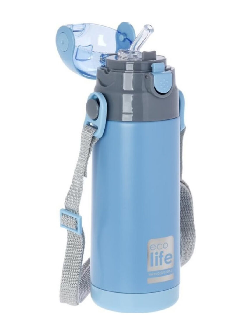 Ecolife ανοξείδωτο παγούρι θερμός kids thermos 400ml μπλε - Ecolife