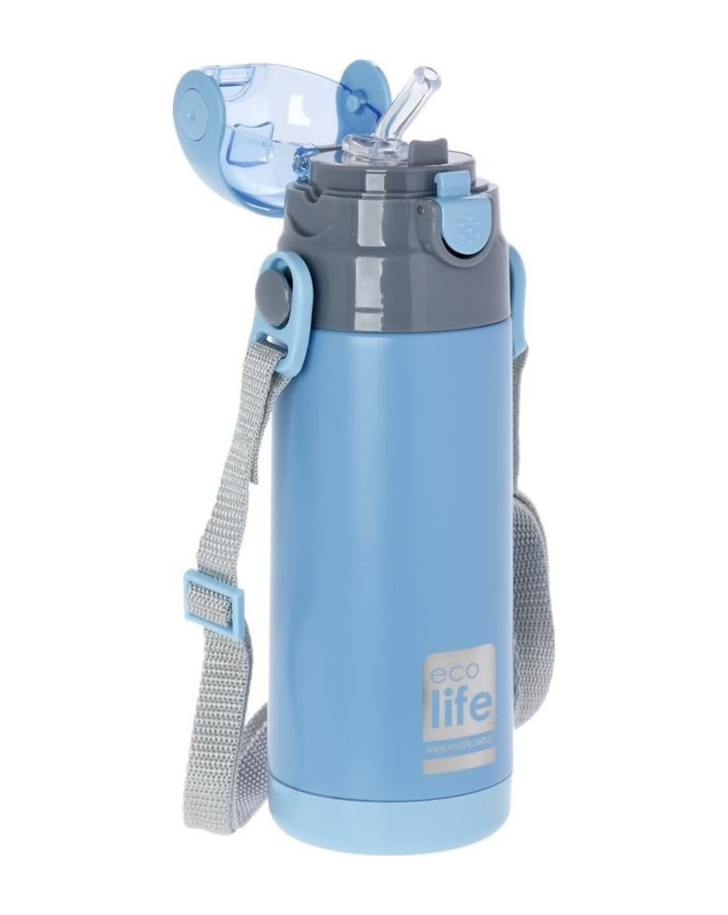 Ecolife ανοξείδωτο παγούρι θερμός kids thermos 400ml μπλε - Ecolife