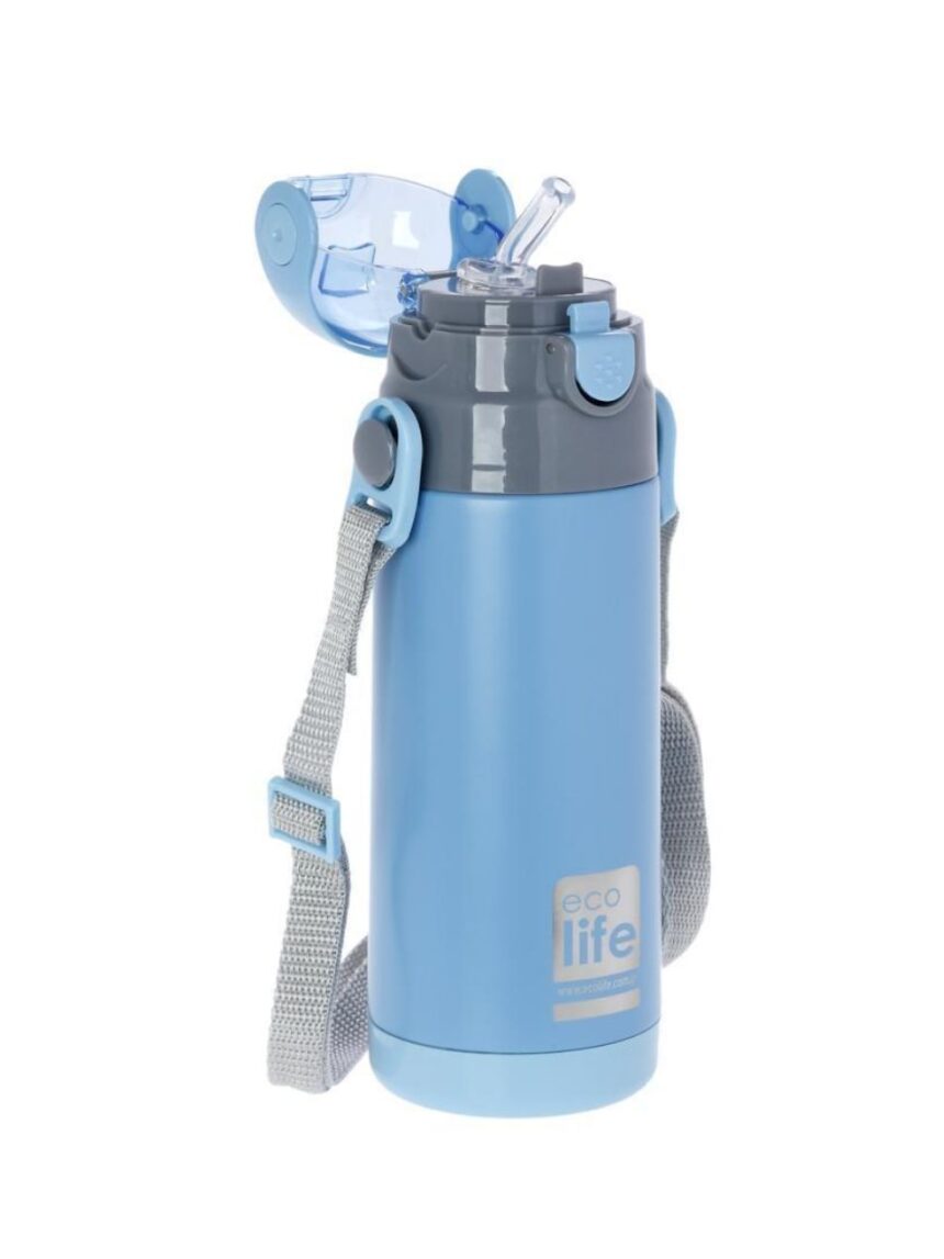 Ecolife ανοξείδωτο παγούρι kids thermos 400ml blue 33-bo-3008 - Ecolife