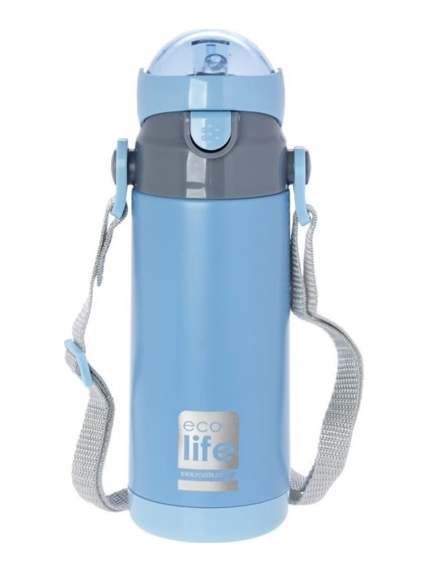 Ecolife ανοξείδωτο παγούρι θερμός kids thermos 400ml μπλε - Ecolife