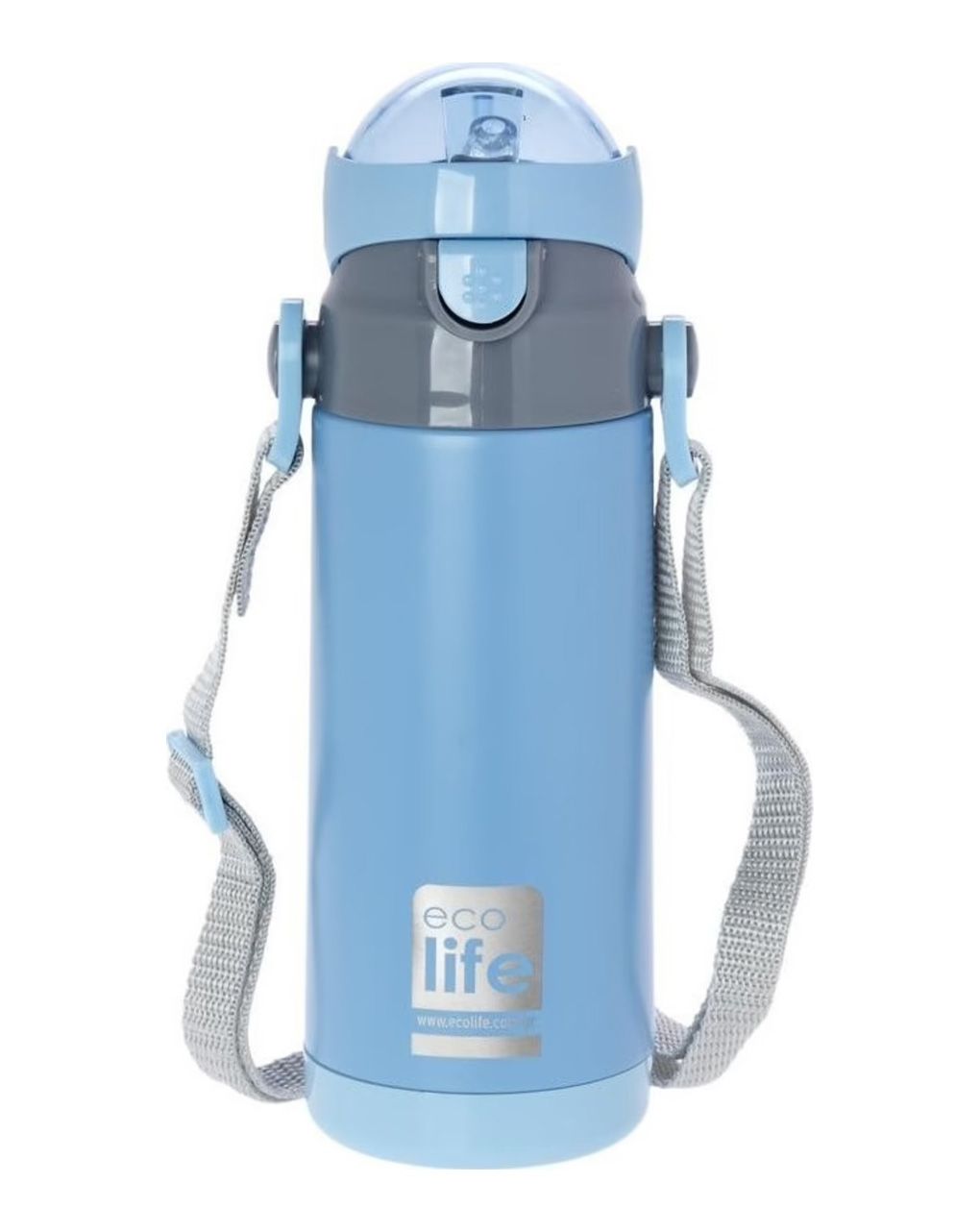 Ecolife ανοξείδωτο παγούρι θερμός kids thermos 400ml μπλε - Ecolife