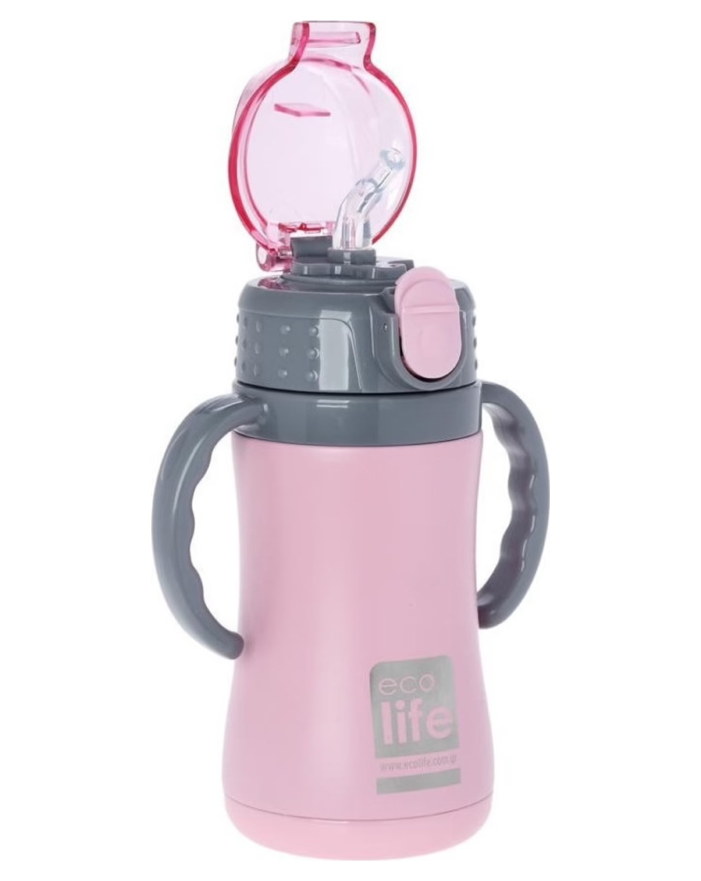 Ecolife ανοξείδωτο παγούρι kids thermos small 300ml-ροζ - Ecolife