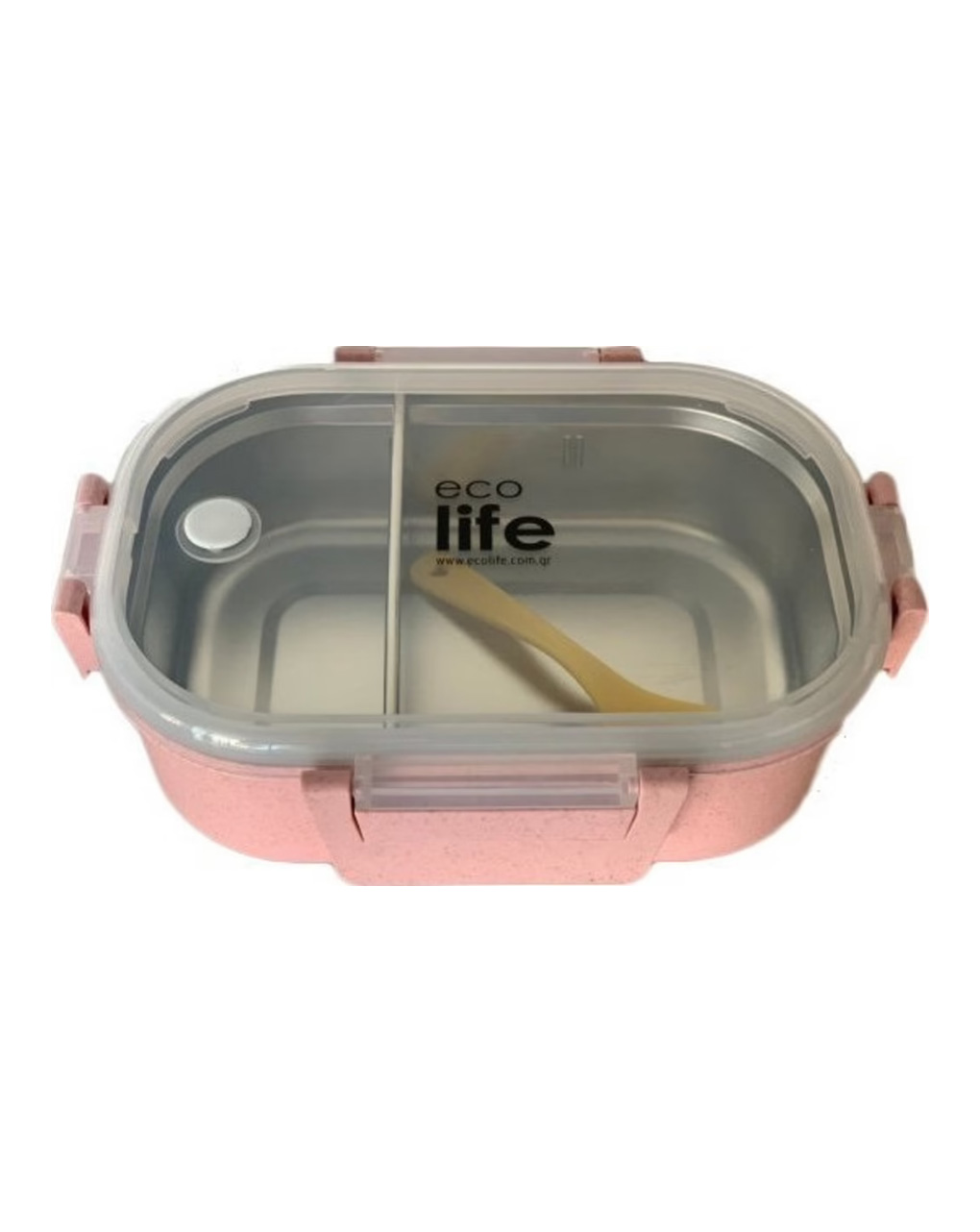 Ecolife φαγητοδοχείο ανοξείδωτο 900ml light pink - Ecolife