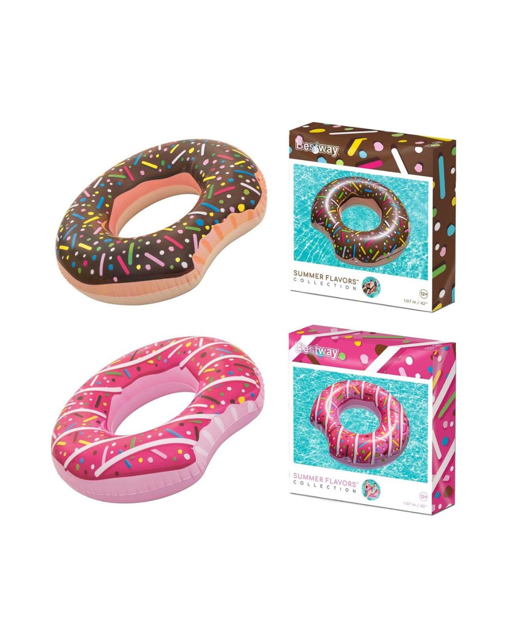 Bestway φουσκωτό ντόνατ 107cm (2 σχέδια) bst36118 - Bestway