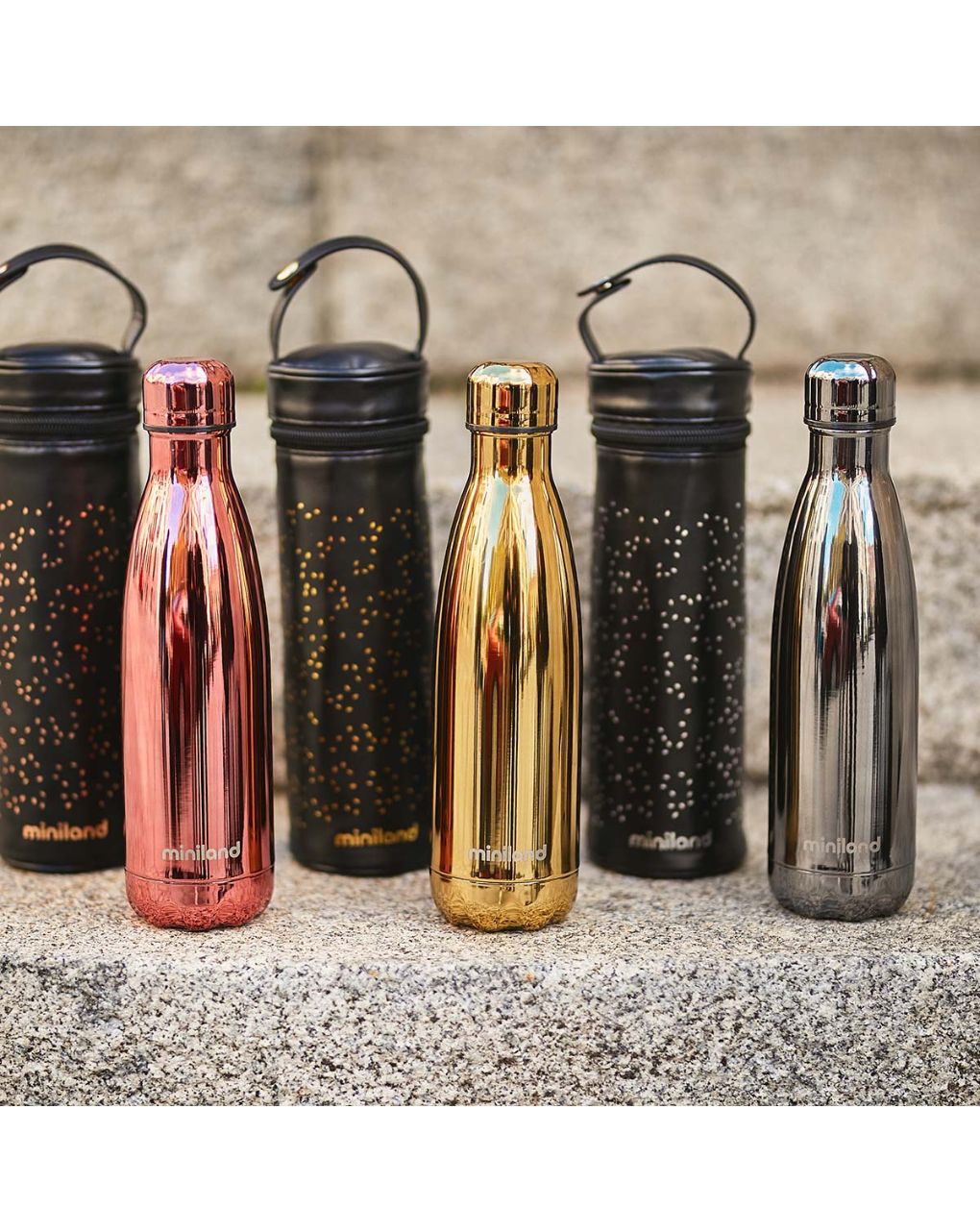 Miniland μπουκάλι θερμός deluxe silver 500ml ml89400 - Miniland