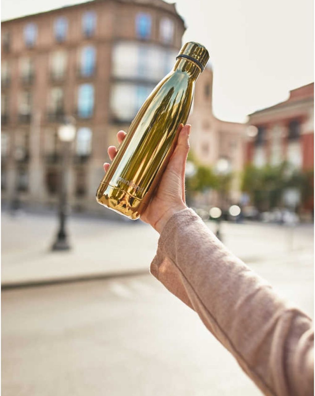 Miniland μπουκάλι θερμός deluxe 500ml gold ml89401 - Miniland