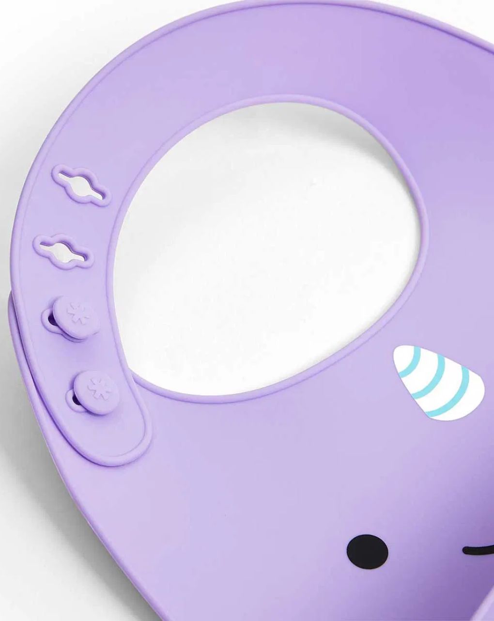 Skip hop zoo fold & go σαλιάρα σιλικόνης narwhal 29-2904002-30 - SKIP HOP