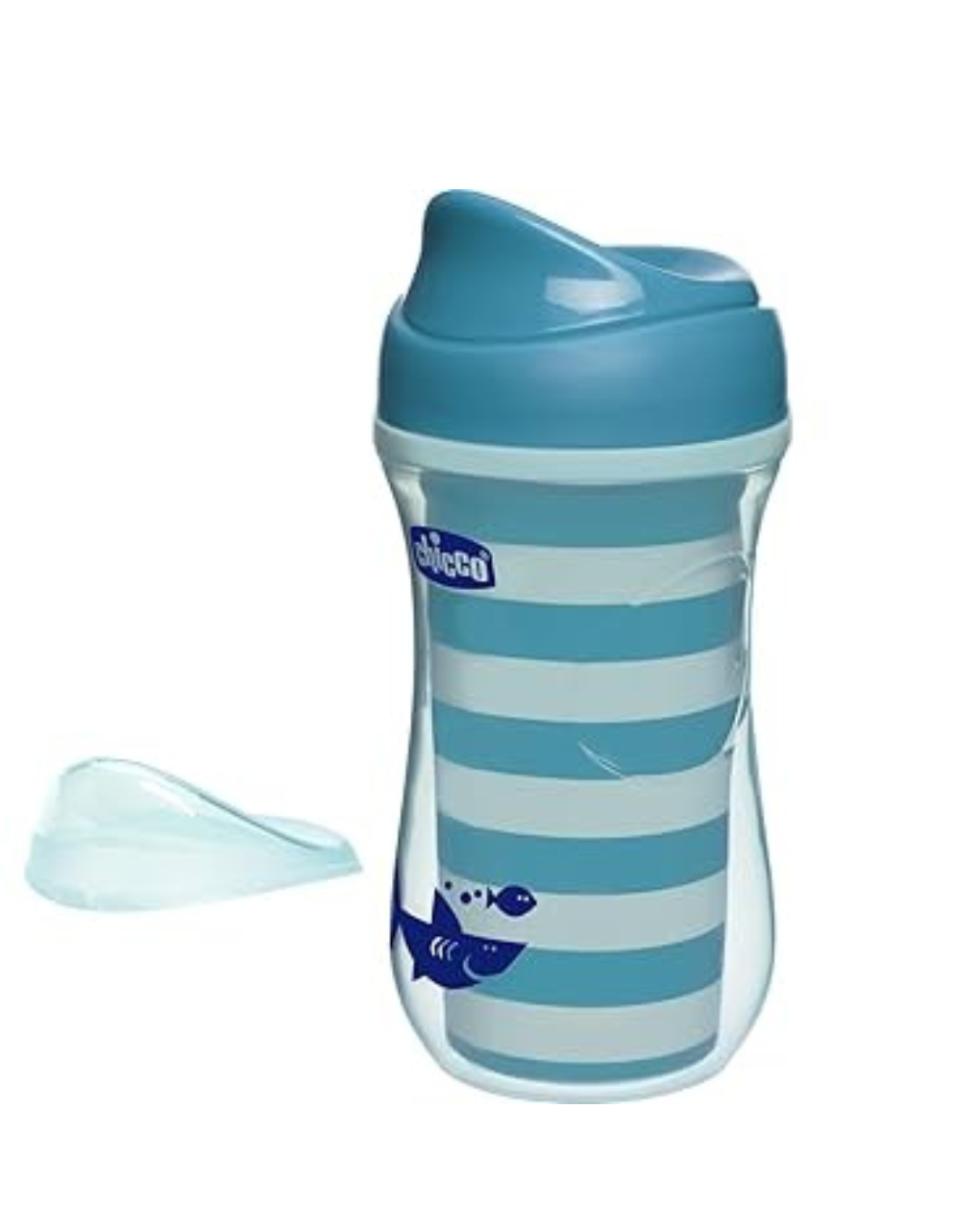 Chicco παγούρι 266ml active cup 14m+ μπλε (2 σχέδια) f04-06981-20-01 - Chicco