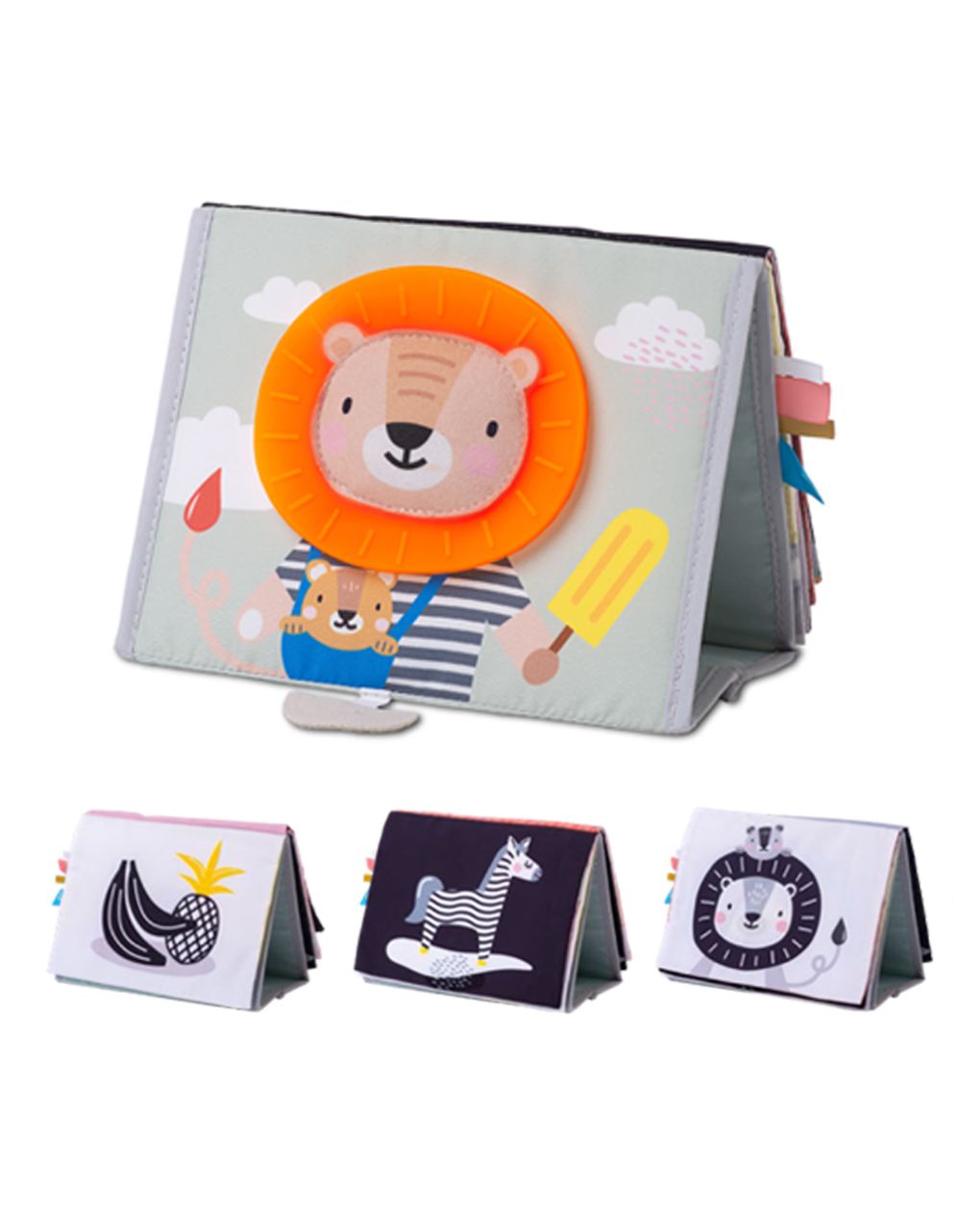 Taf toys εκπαιδευτικό βιβλιαράκι savannah tummy-time t-12705